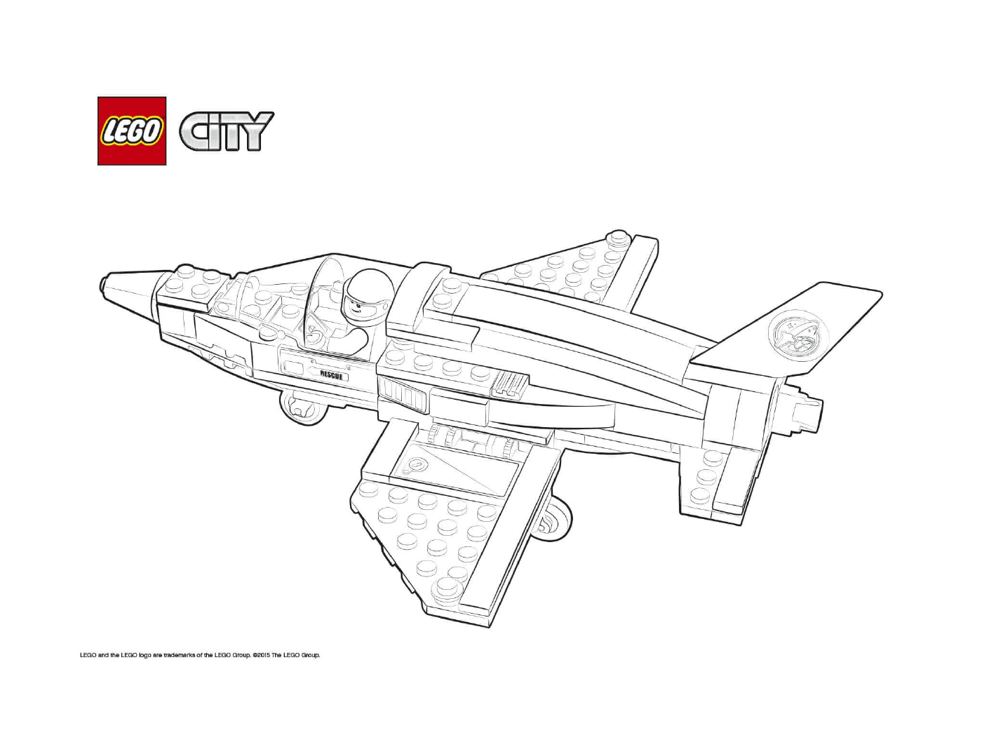  Lego City Rescue Training Jet Carrier 