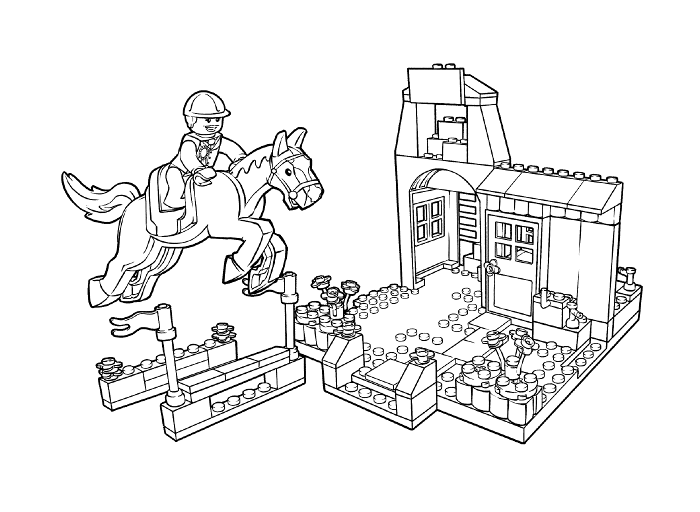 Pferdewettbewerb LEGO Pony Farm 