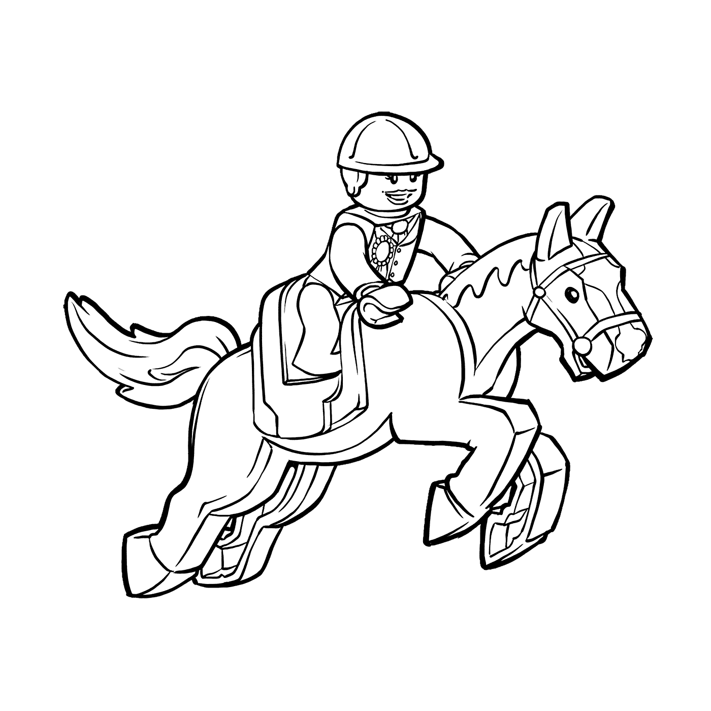  Ecuestre montar a caballo LEGO 