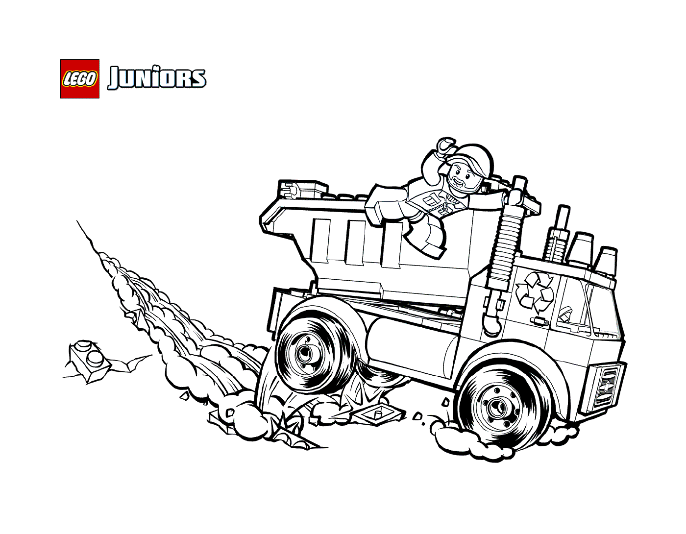  Lego camion della spazzatura 