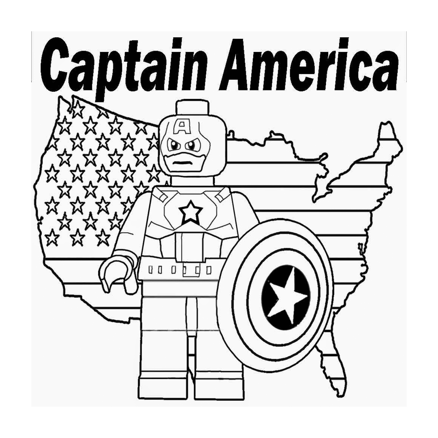  Капитан Америка Marvel LEGO 