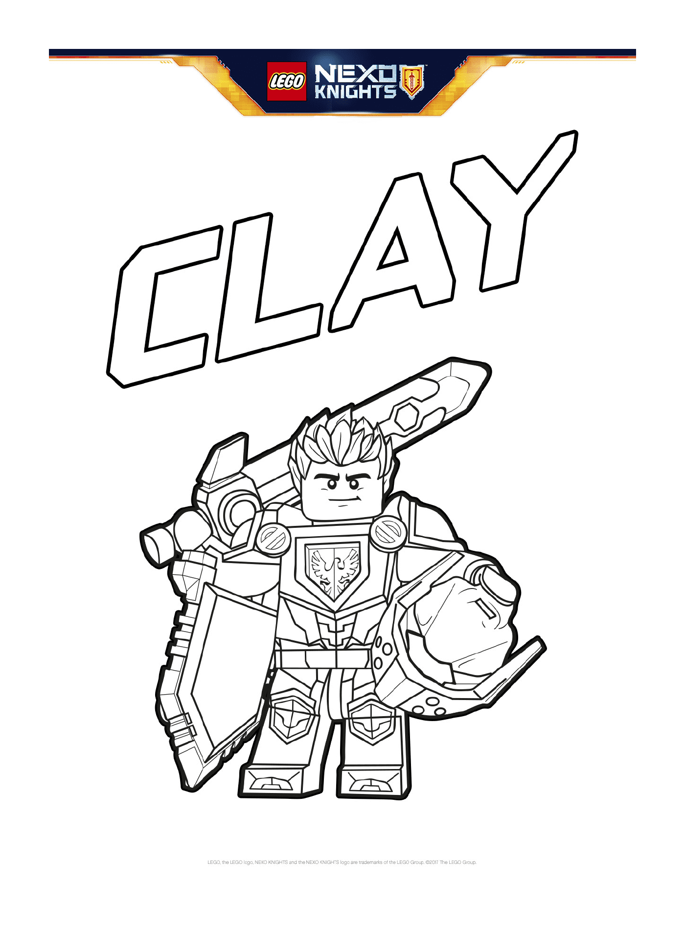  Clay Nexo Knights LEGO Shield 