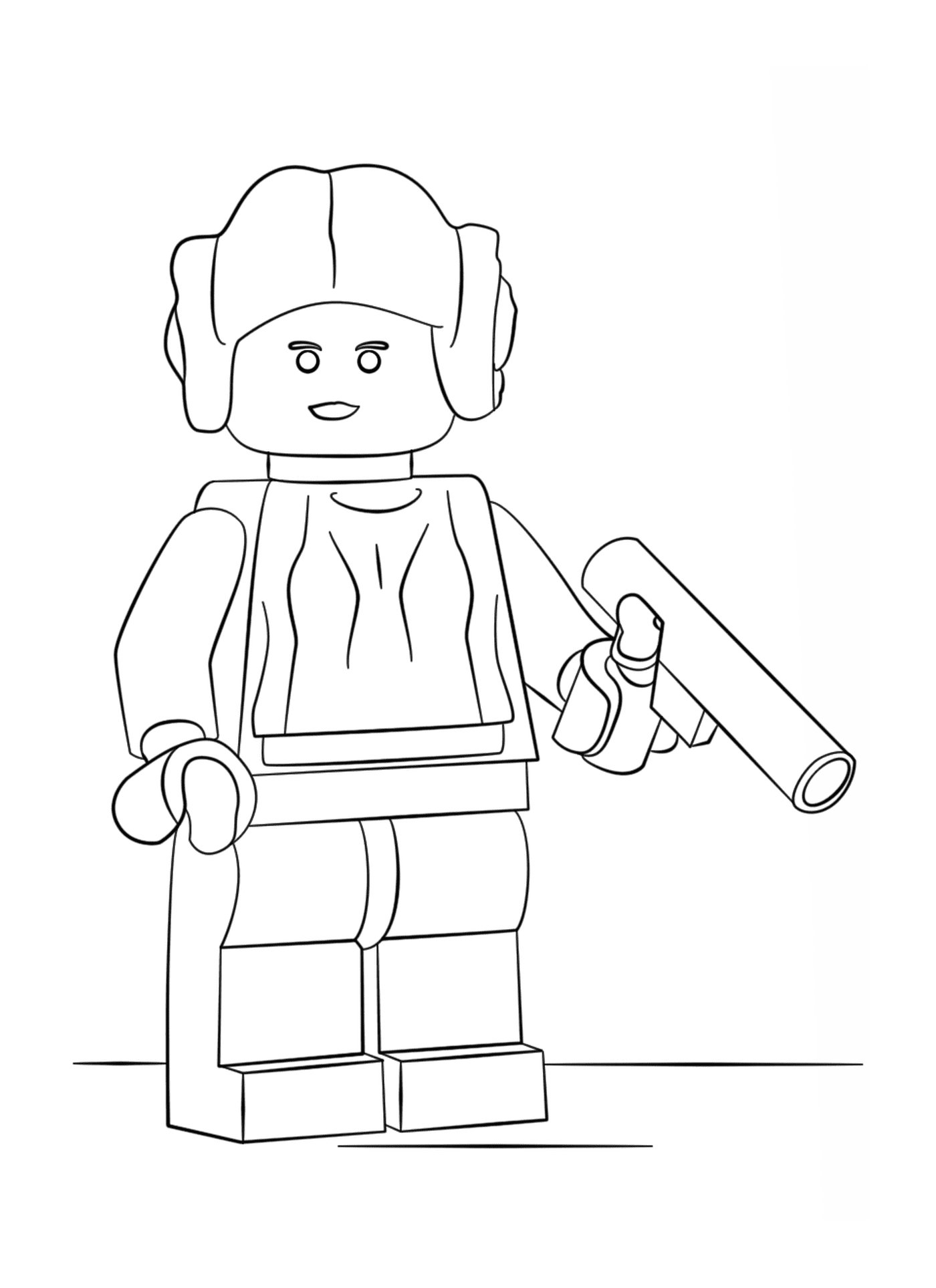  Lego Star Wars: Princesa Leia en acción 