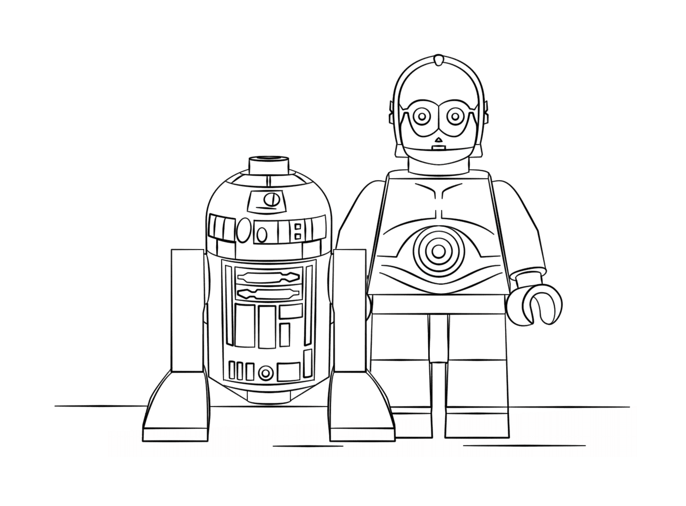  R2D2 and C3PO: The Lego Star Wars universe 