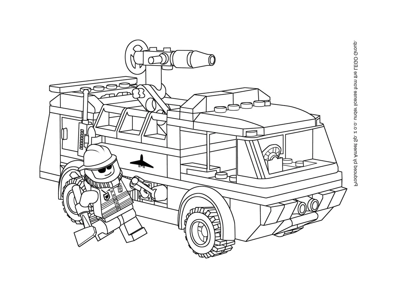  Впечатляющий пожарный грузовик " Лего " 