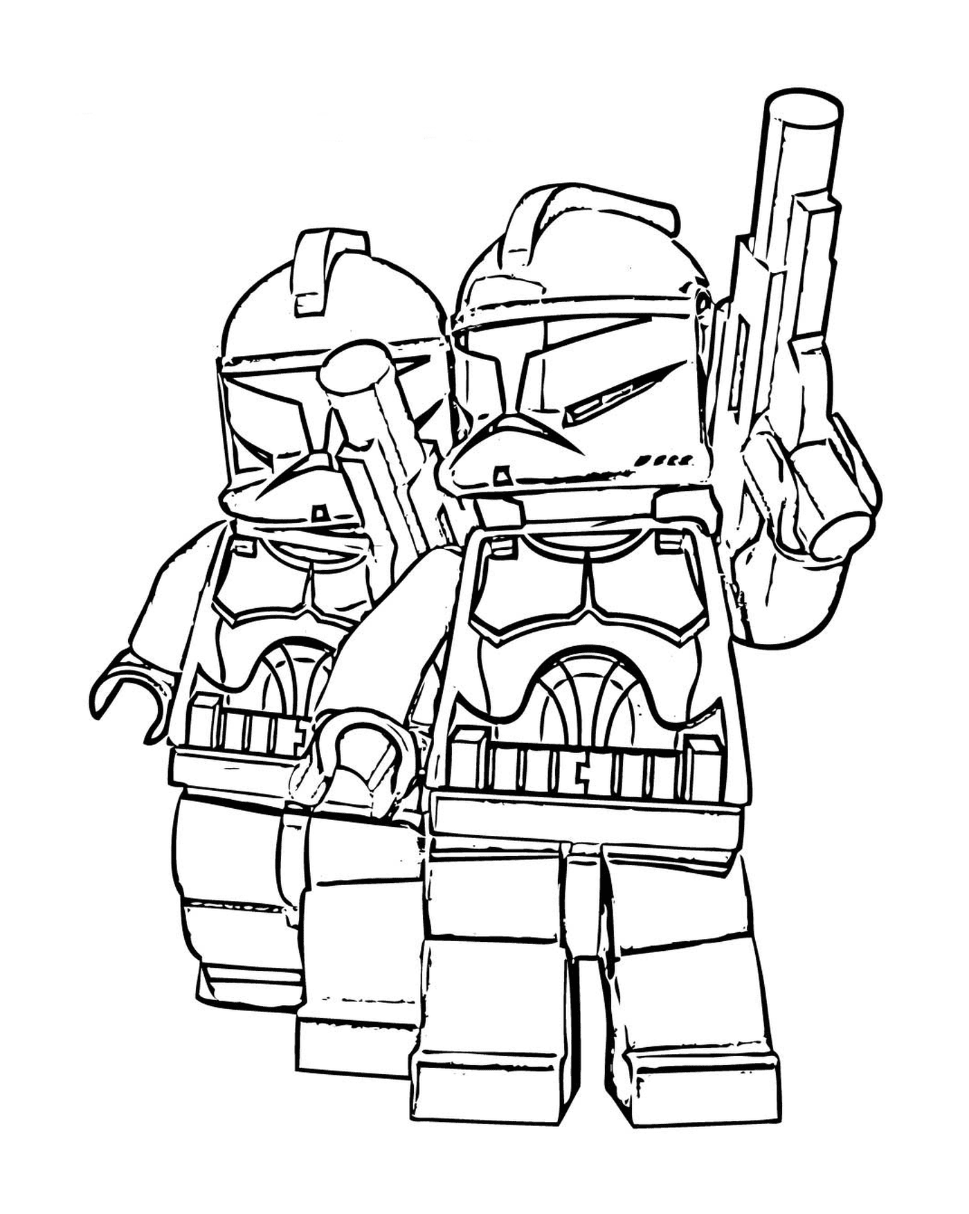  Два персонажа Звездных Войн в Лего 