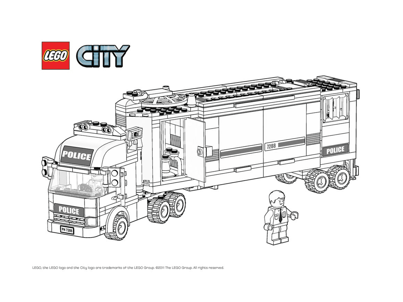  Городской грузовой автомобиль < < Лего > > 