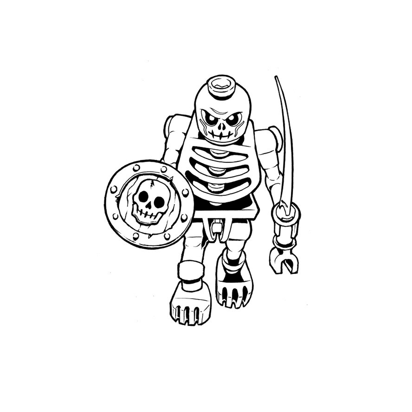  Esqueleto sosteniendo una espada Lego 