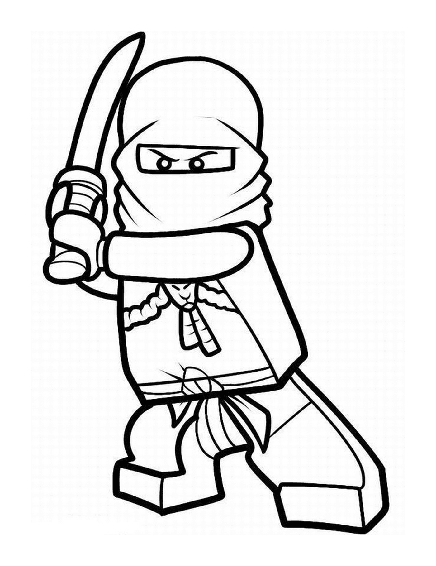 Ninja Lego holding a baseball bat 