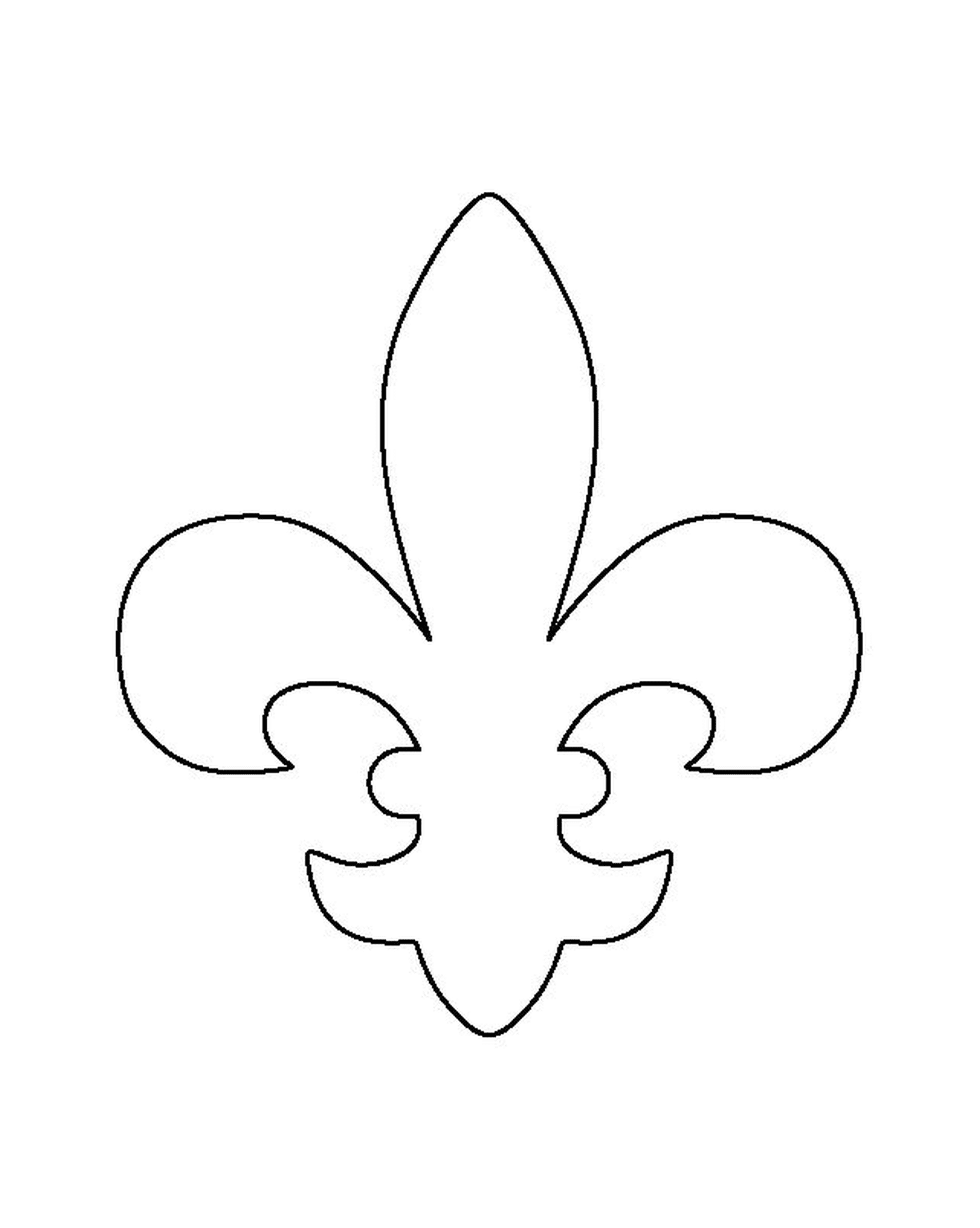  Un patrón de flor de lirio 