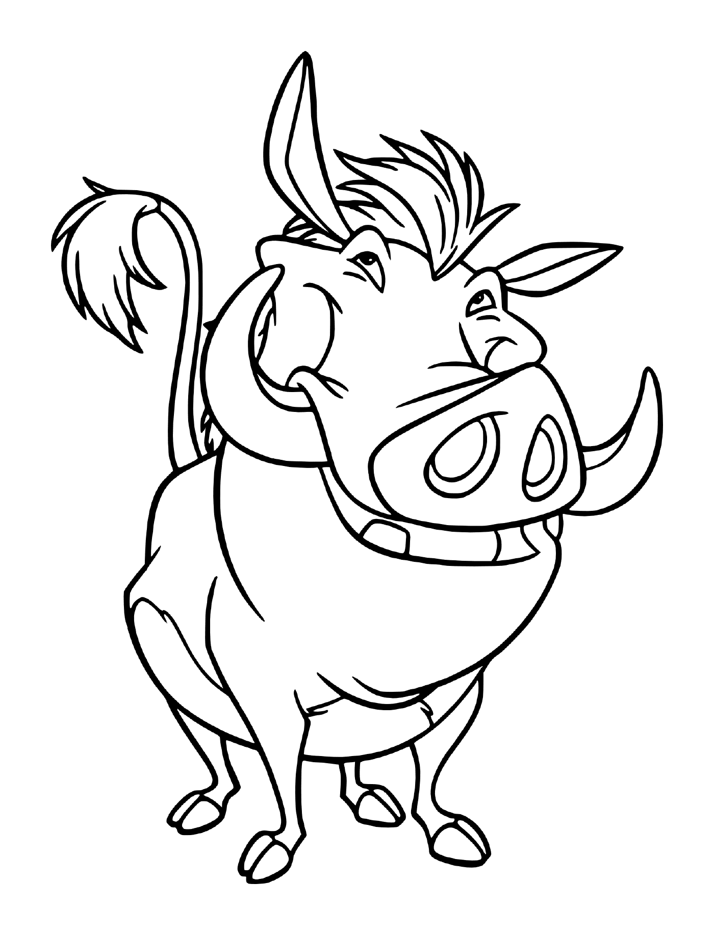  Pumba, a smiling phacochère 