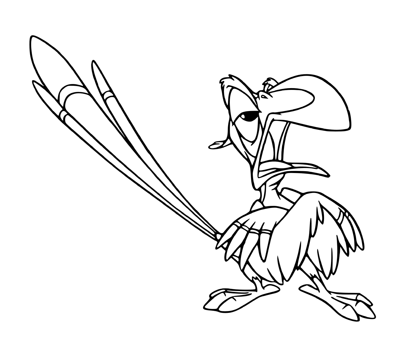  Zazu, animierter Charakter des Disney-Löwenkönigs 