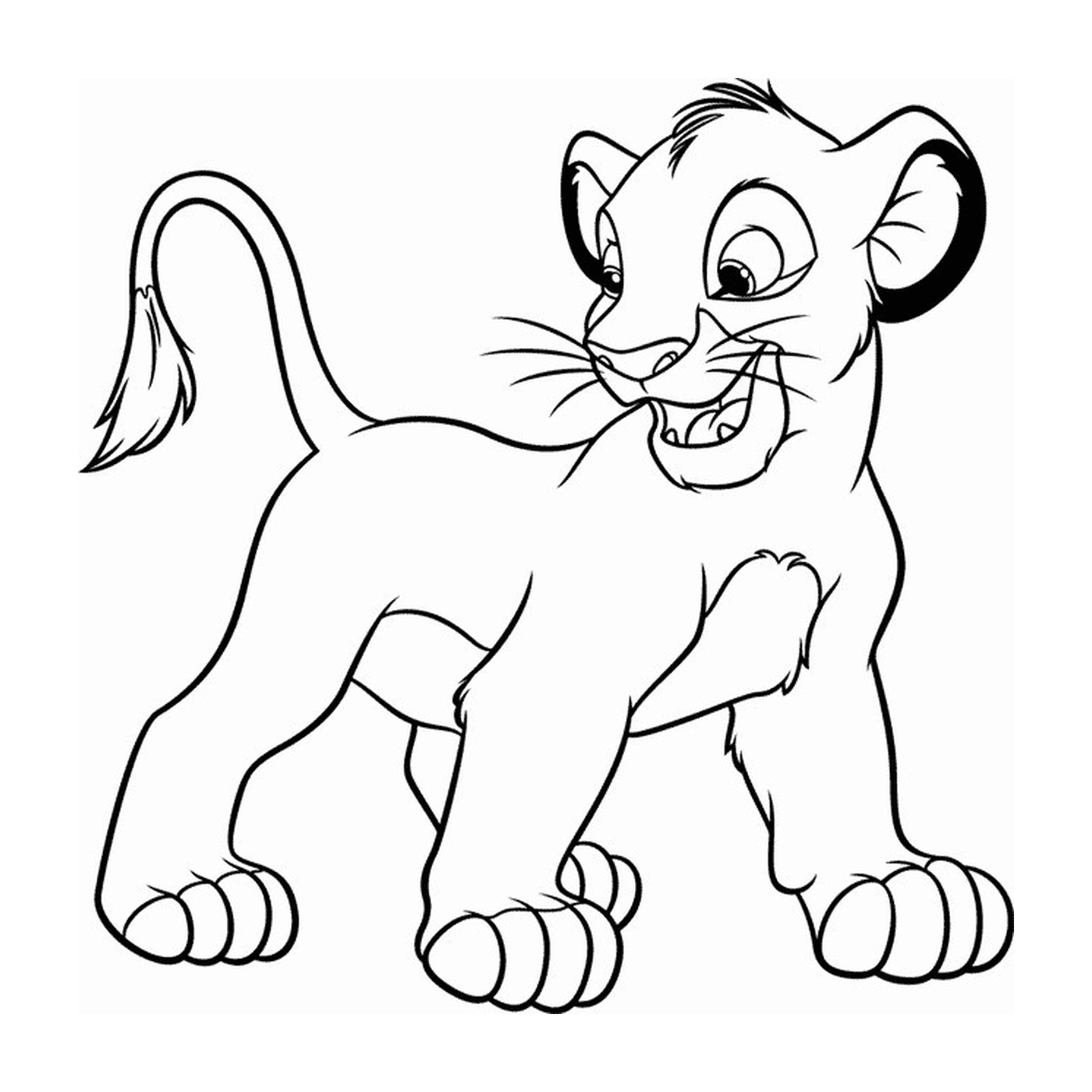  Simba, león feliz 