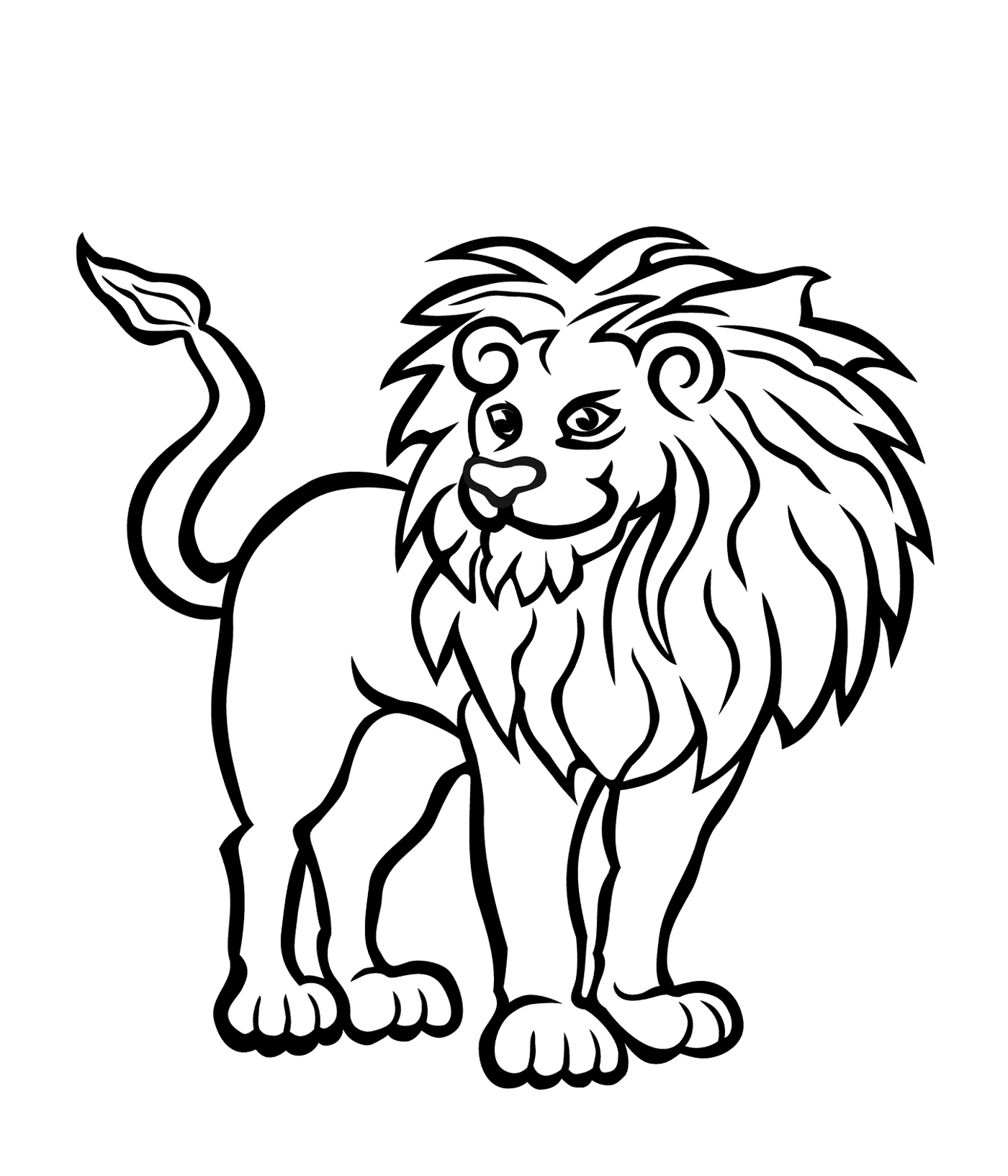  león sano y fuerte 