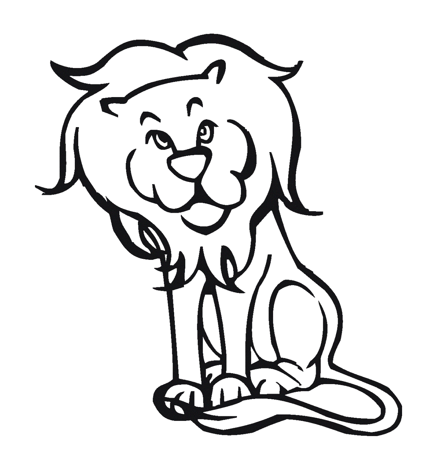  Стильная татуировка льва 