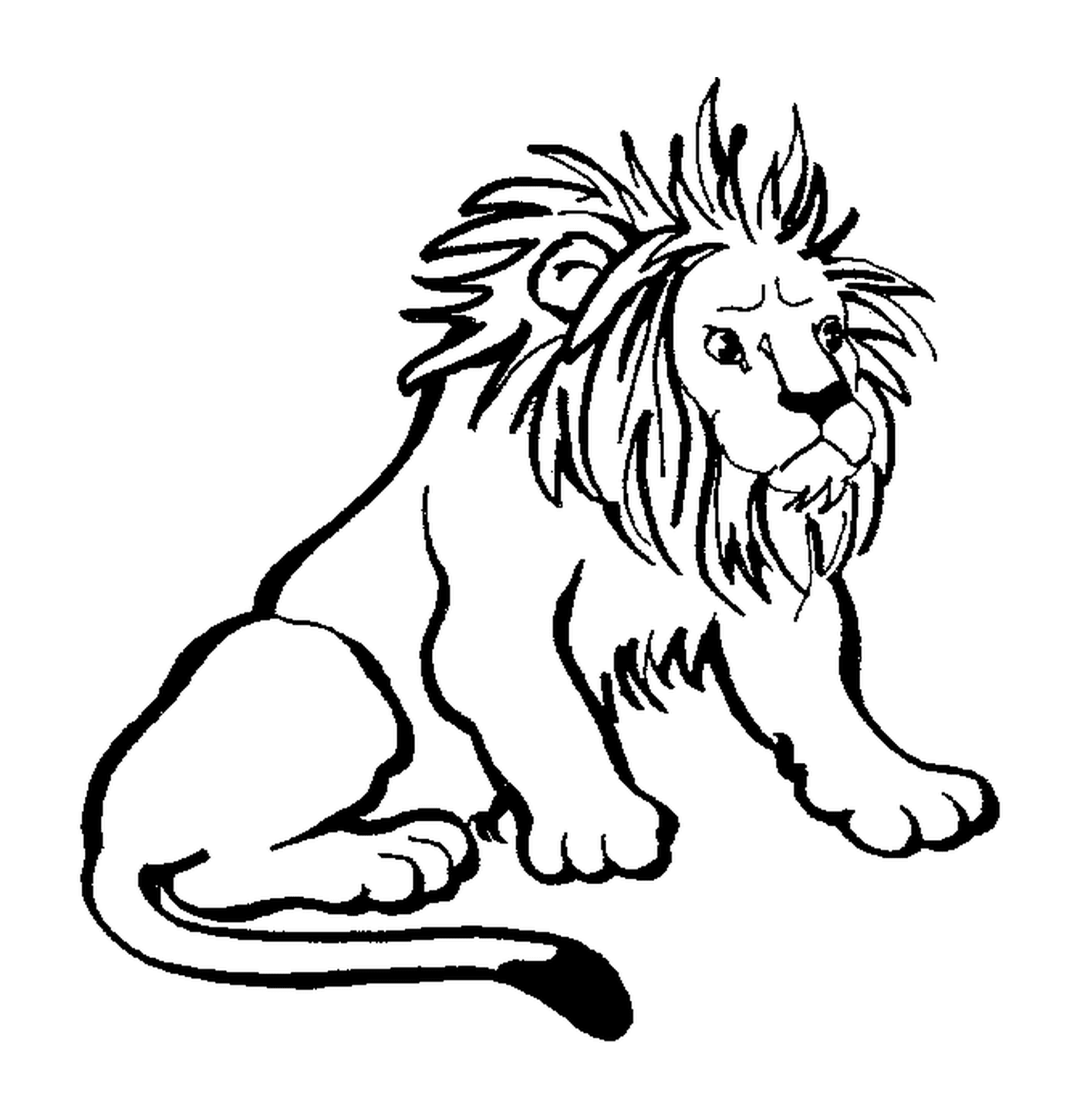  Re della giungla, potente leone 