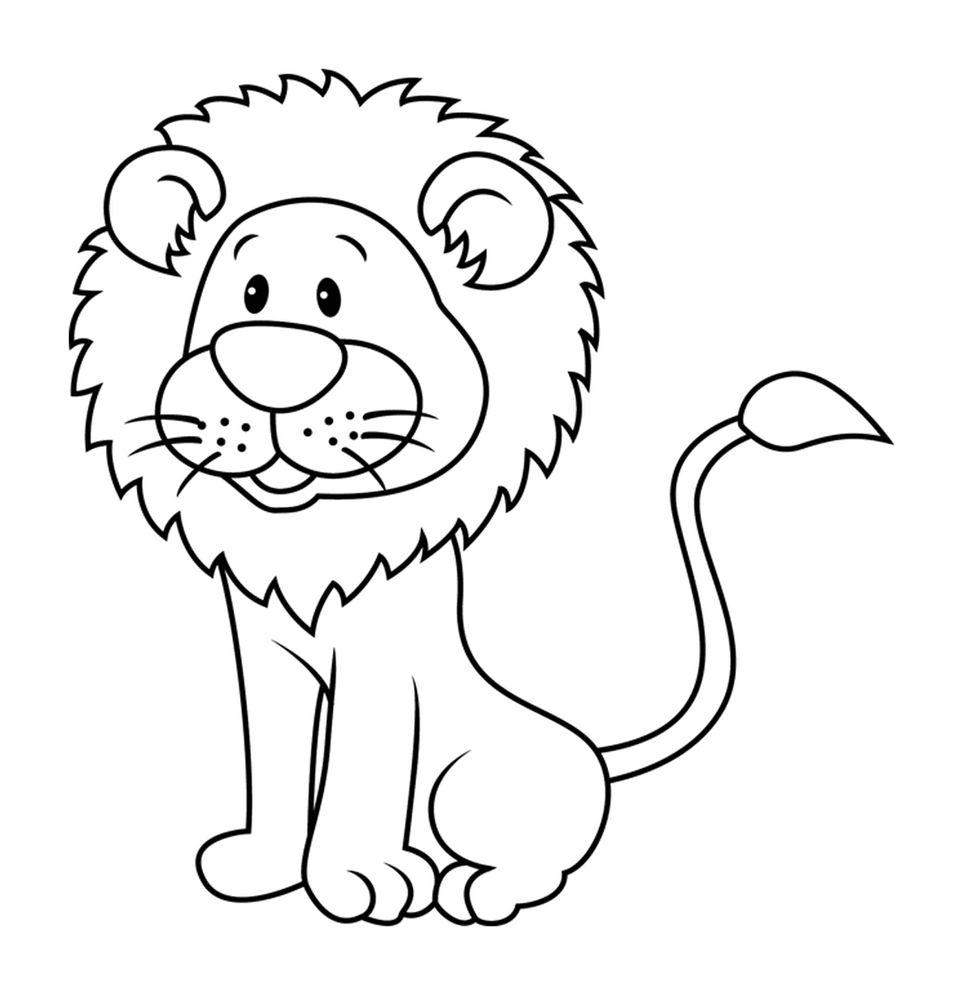  Löwen-Karikatur, Spaß 