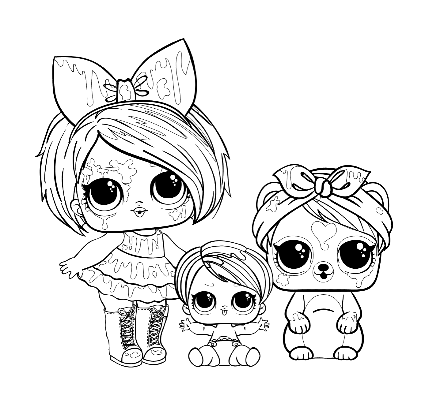  Three dolls 