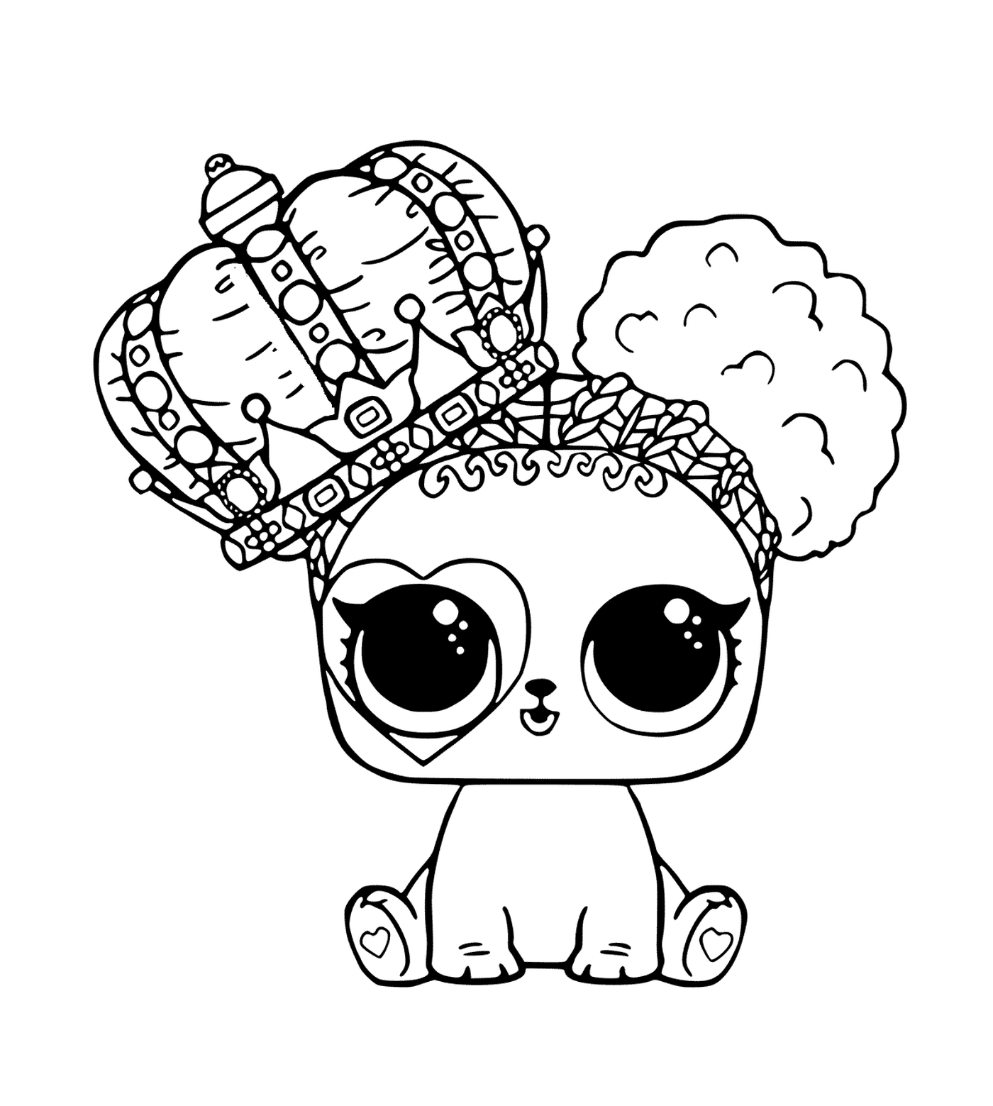  LOL animal queen with crown 
