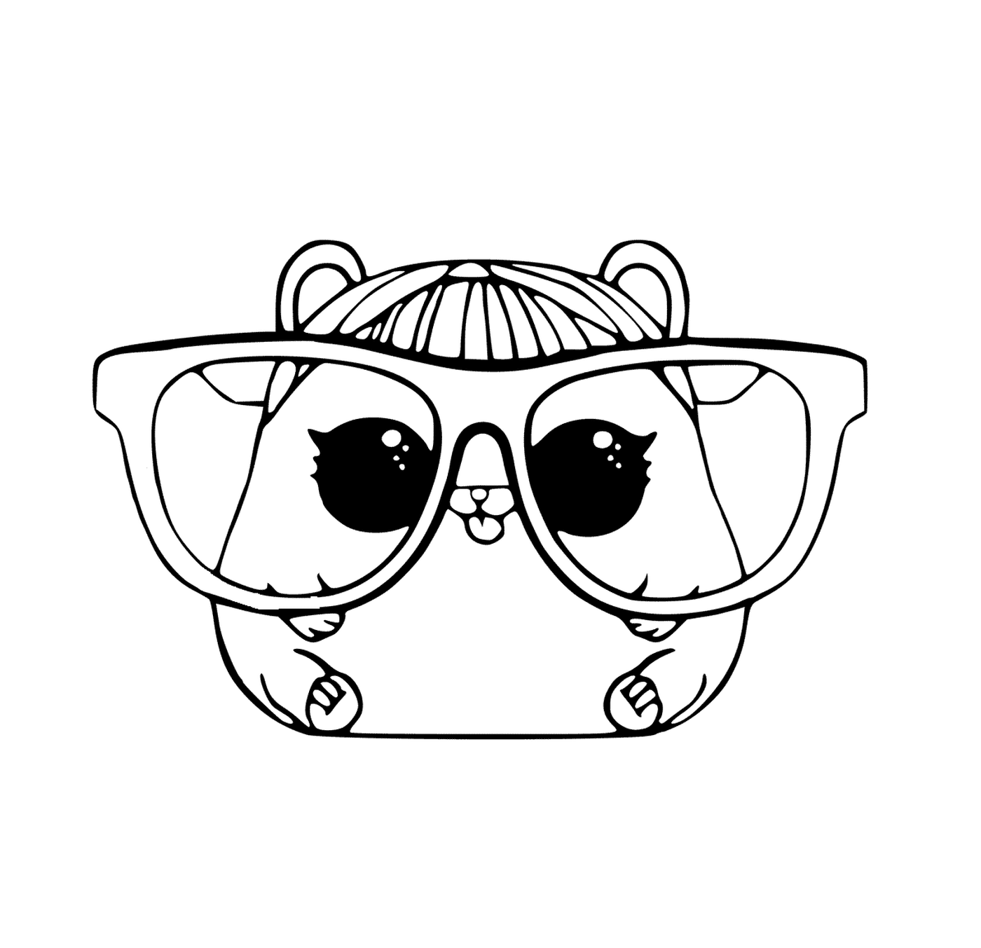  Hamster with glasses 