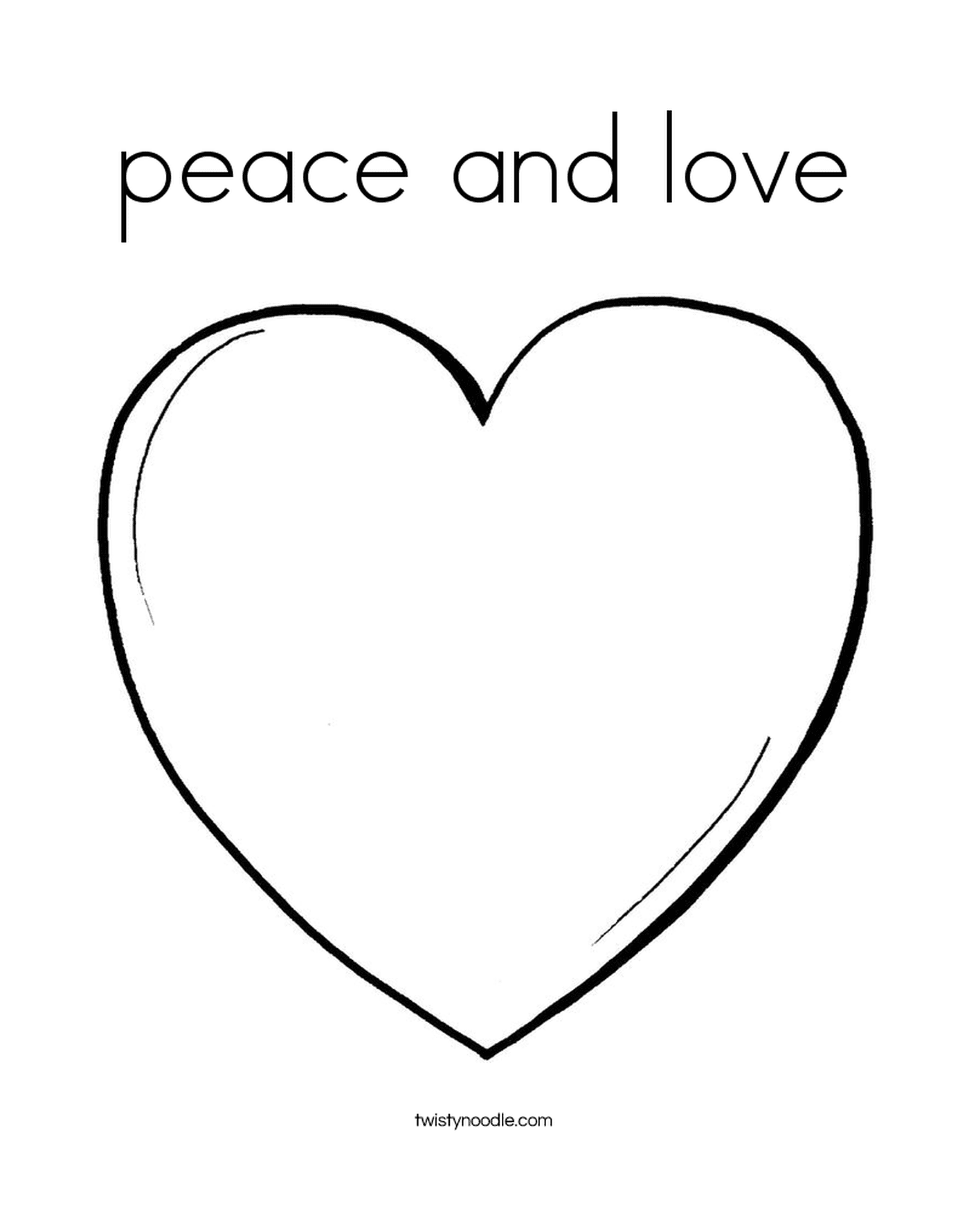  A heart of peace and love 