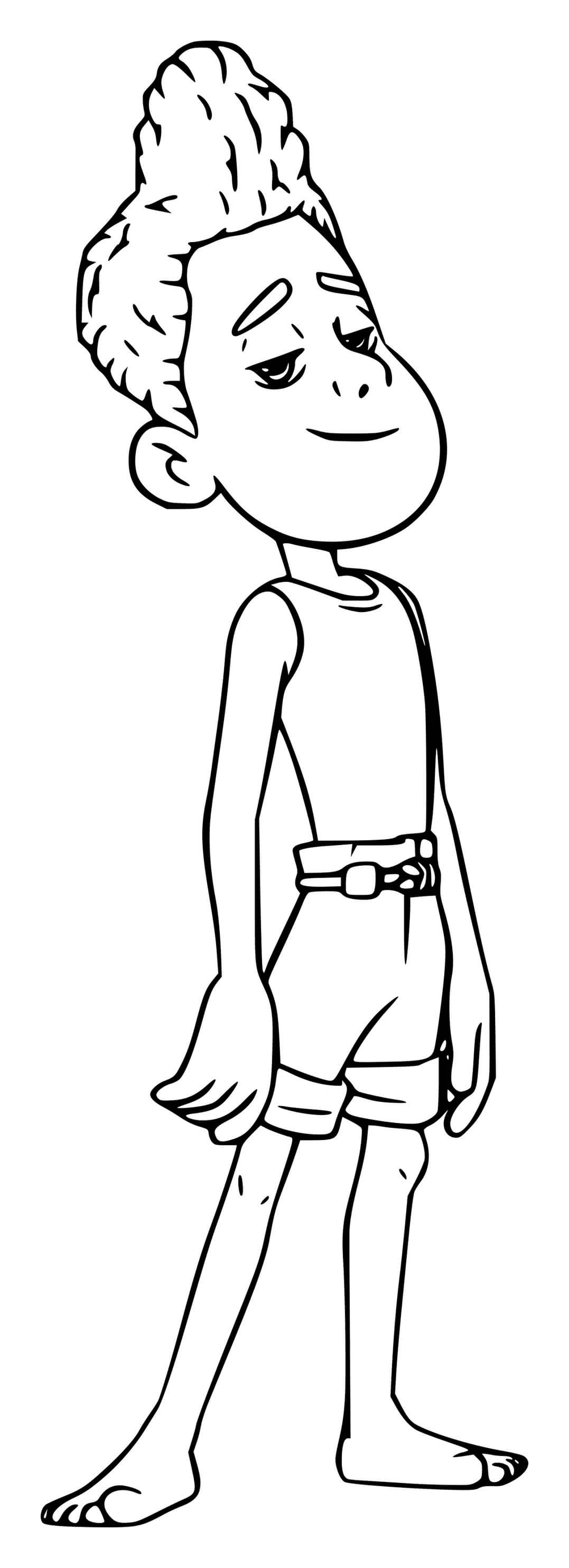  Person standing in a linear drawing 