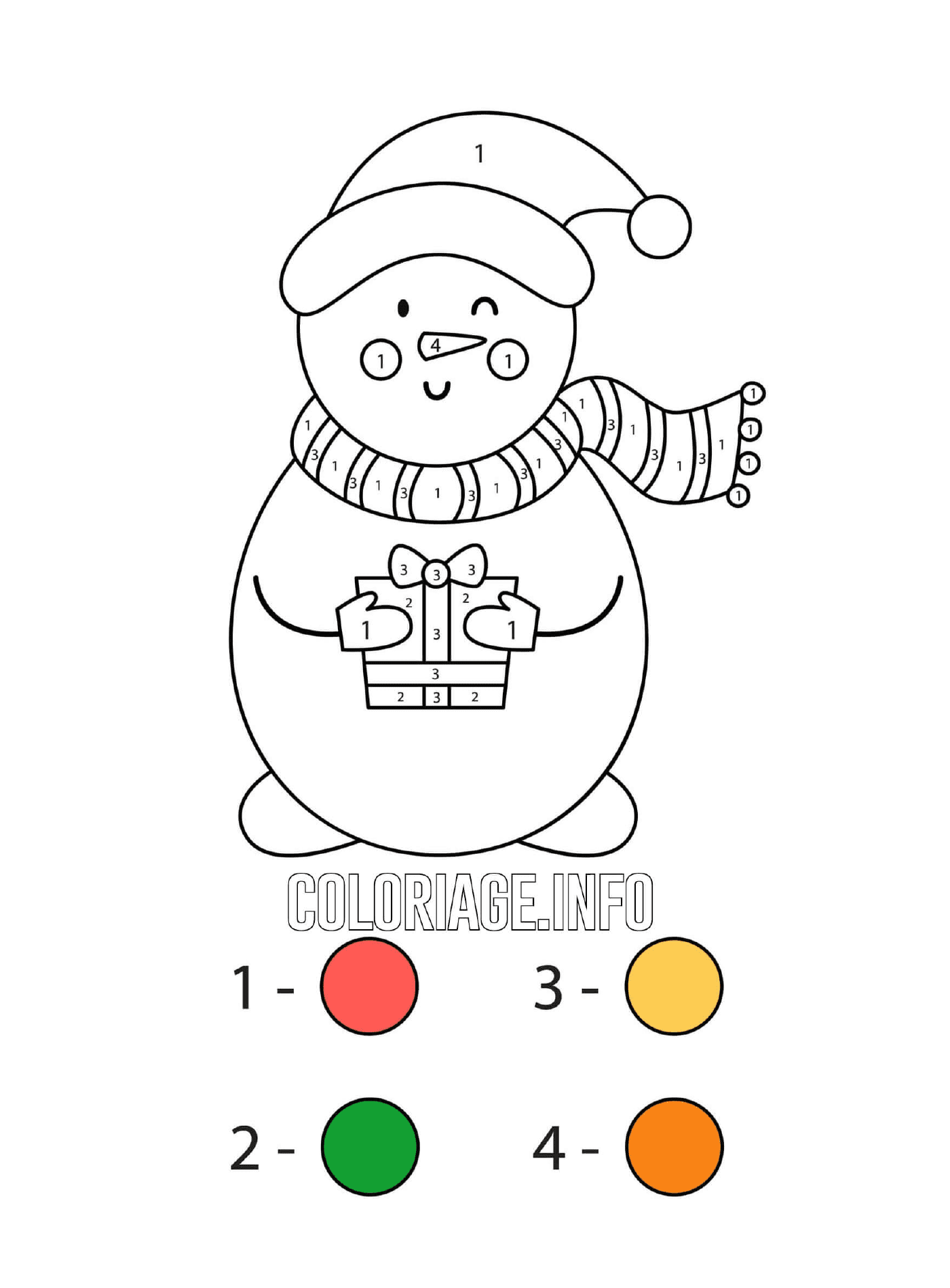  snow man festive gift 