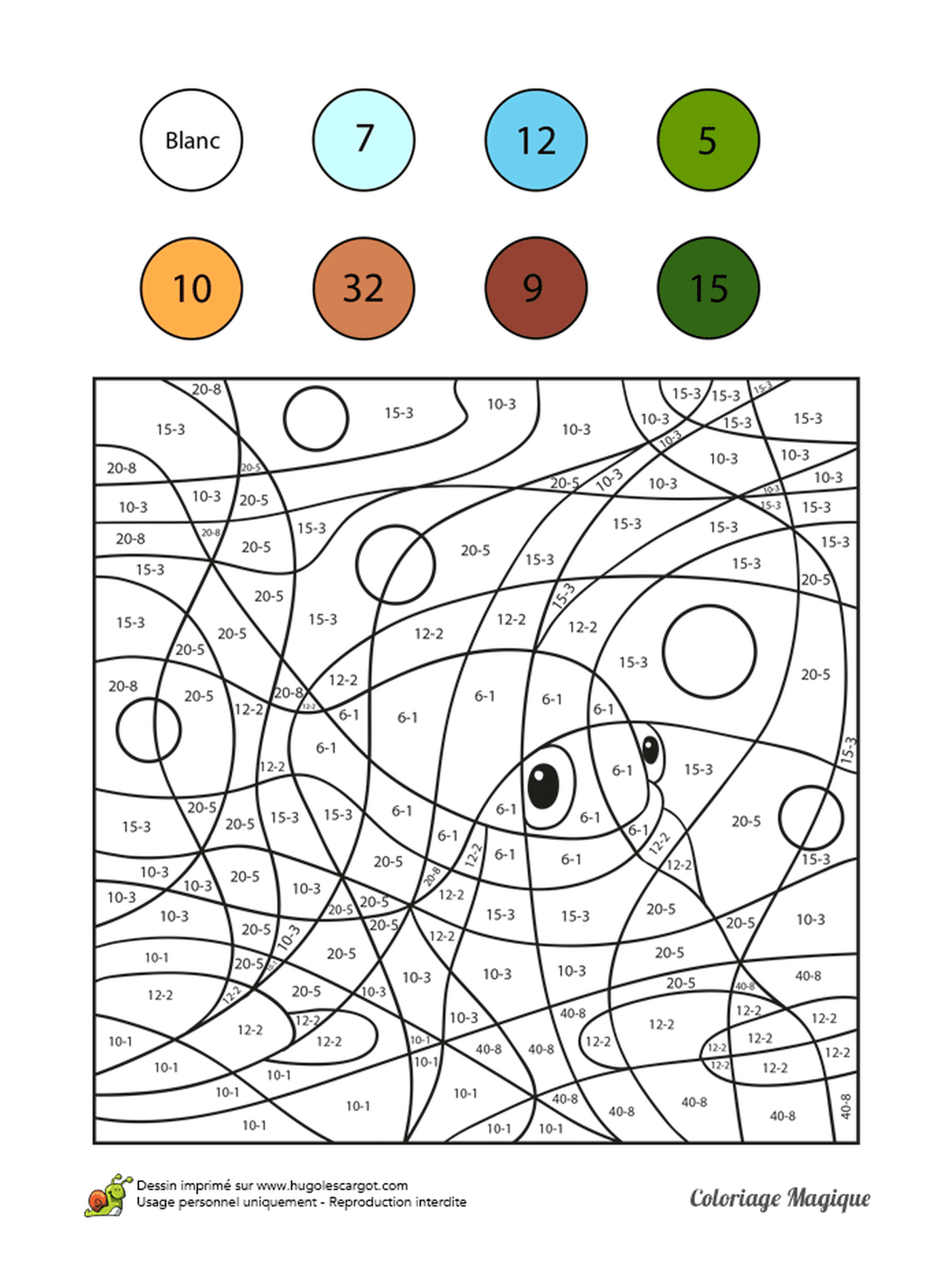  An adult to color by numbers 