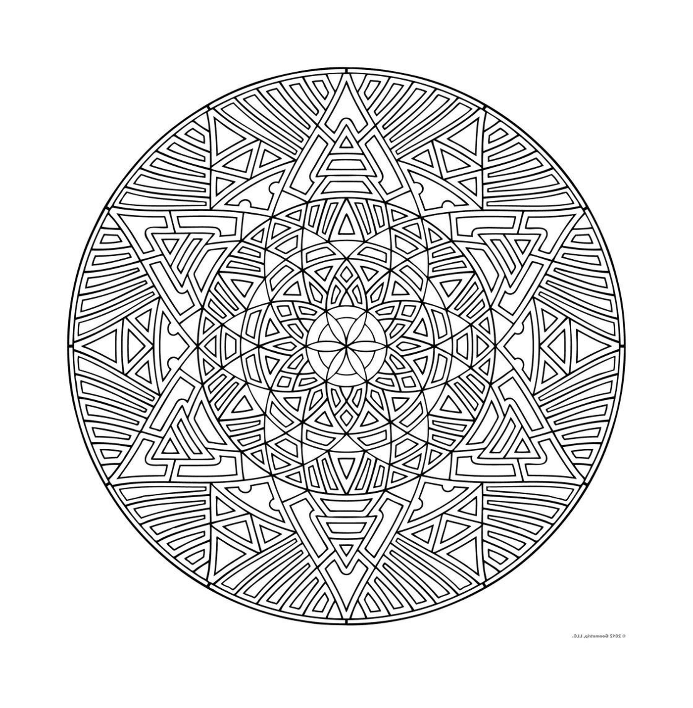  Mandala for adult in art therapy 