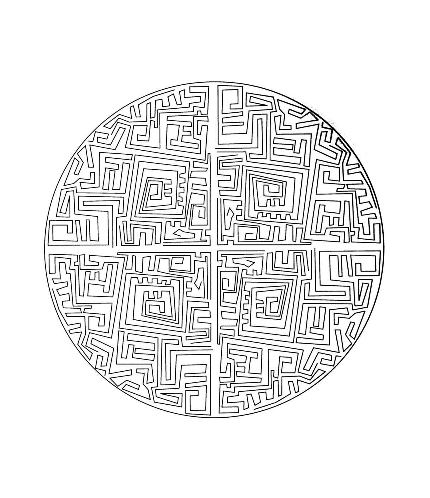  Labyrinth mandala 