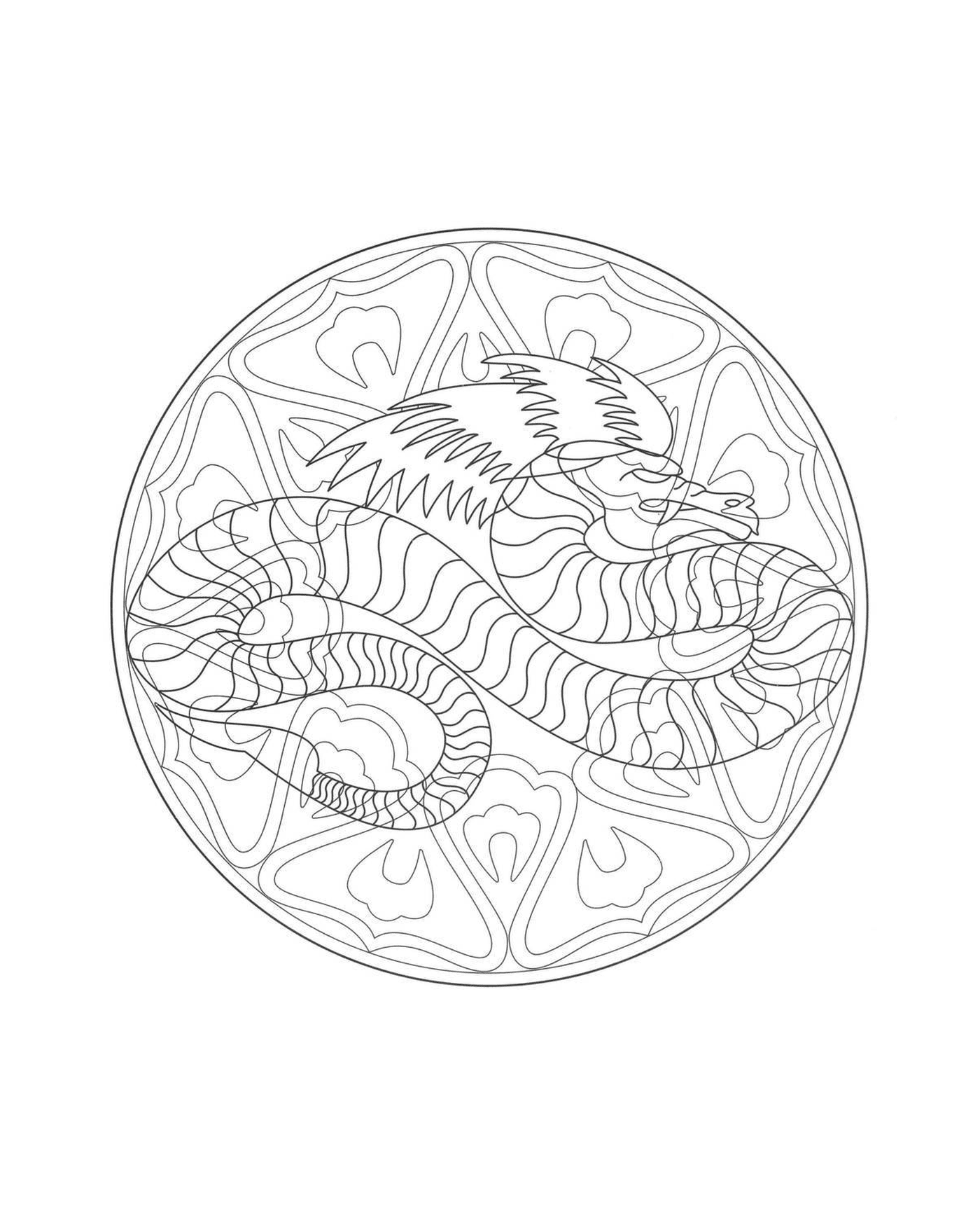  Mandala dragon 
