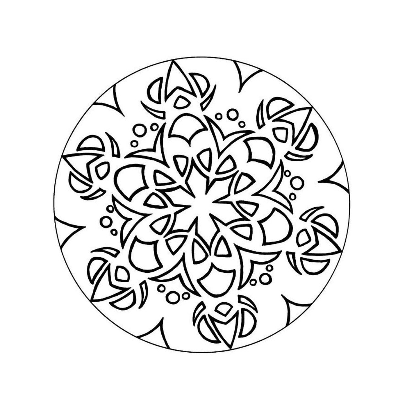  Delicada circular Mandala 