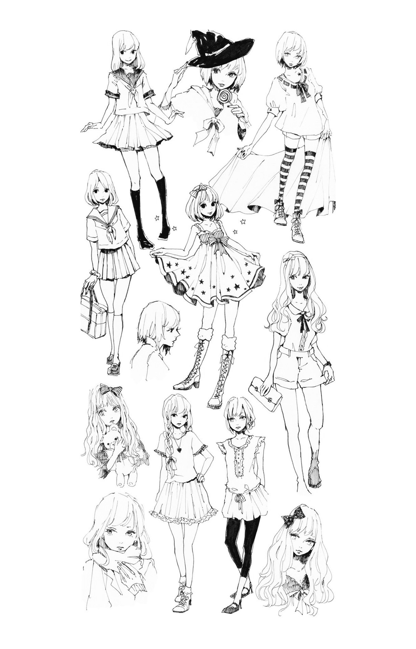  The adult style of manga dress 