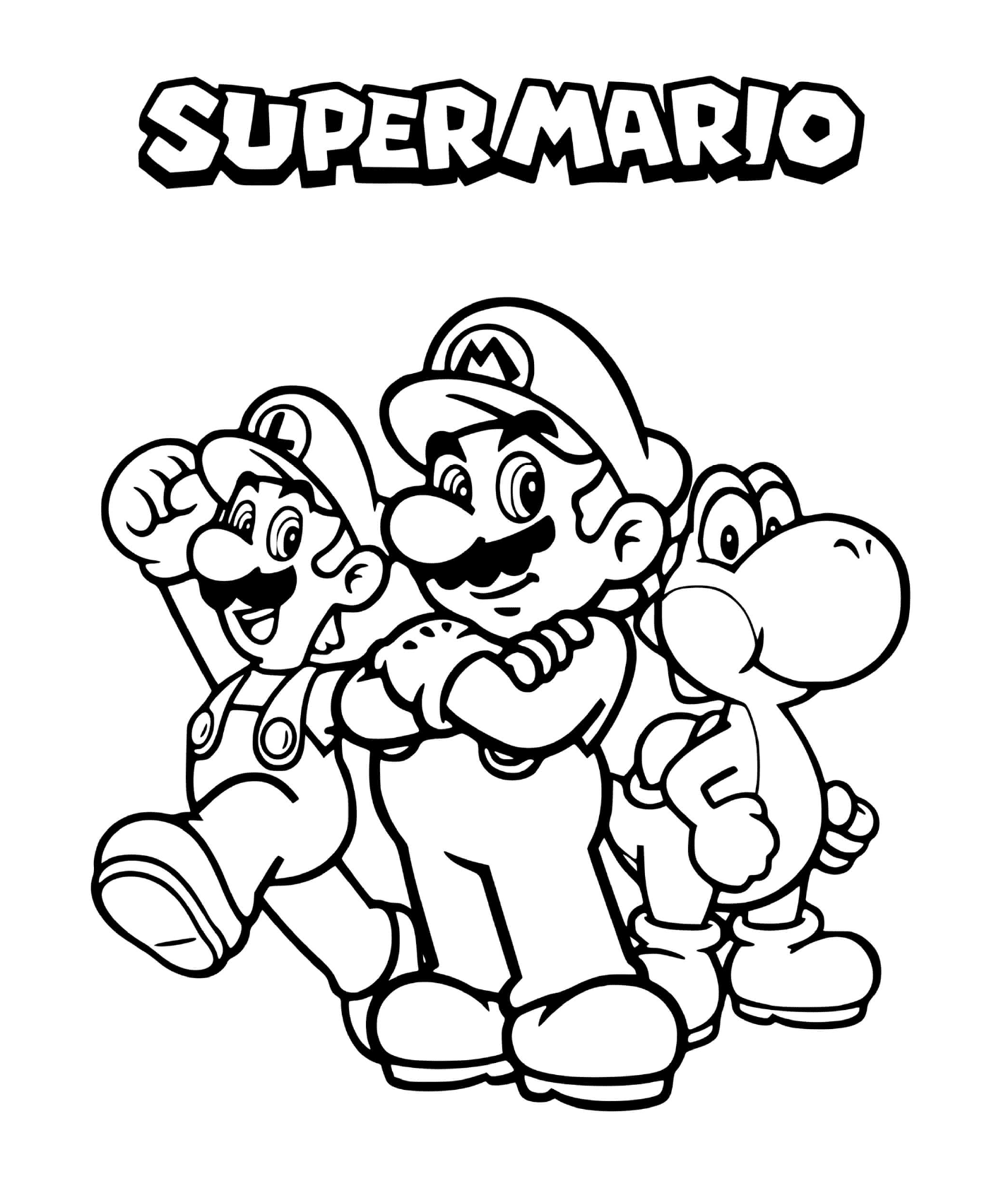  El equipo de truenos: Mario, Luigi y Yoshi 