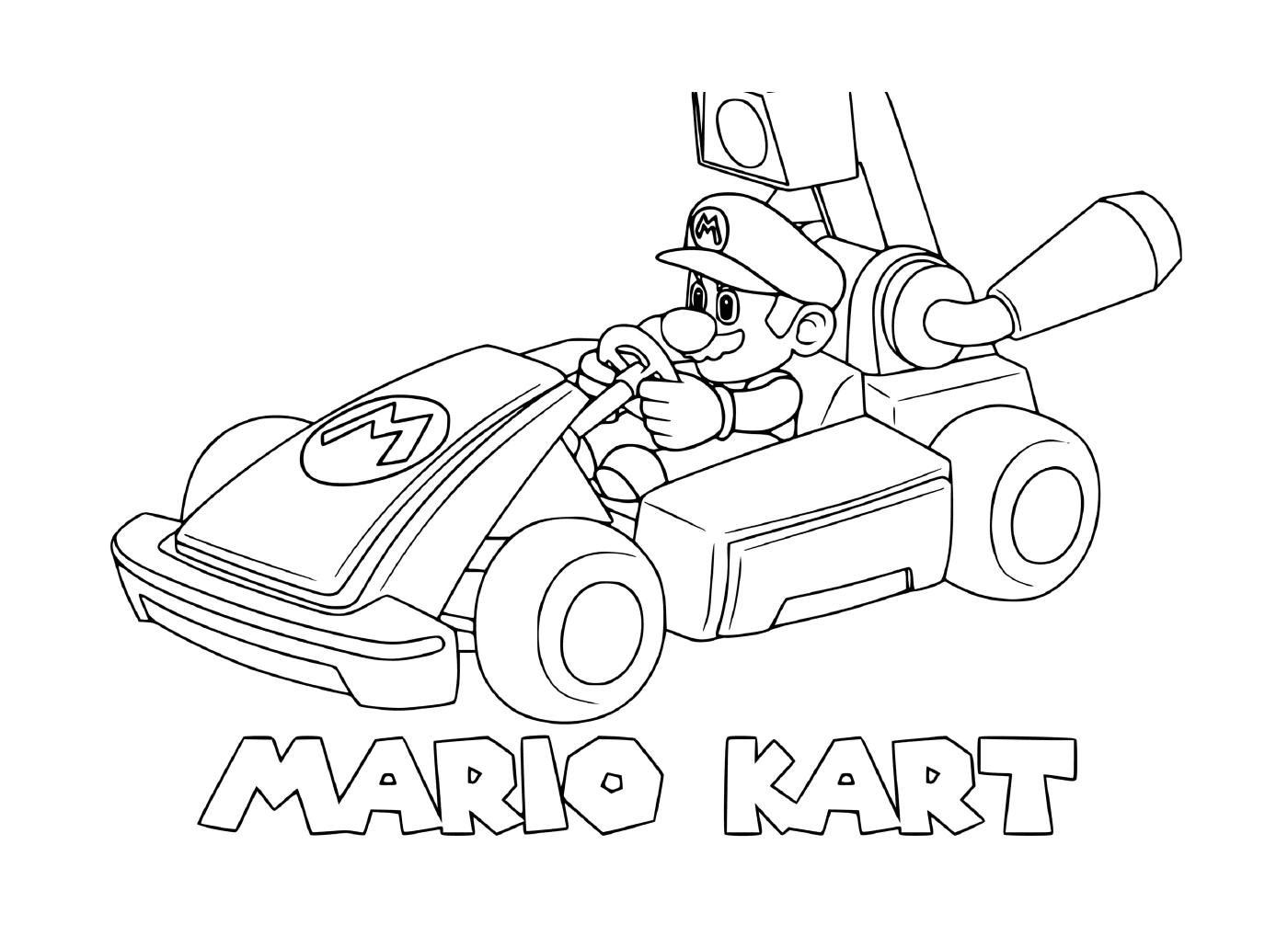  Mario Kart bei hoher Geschwindigkeit 