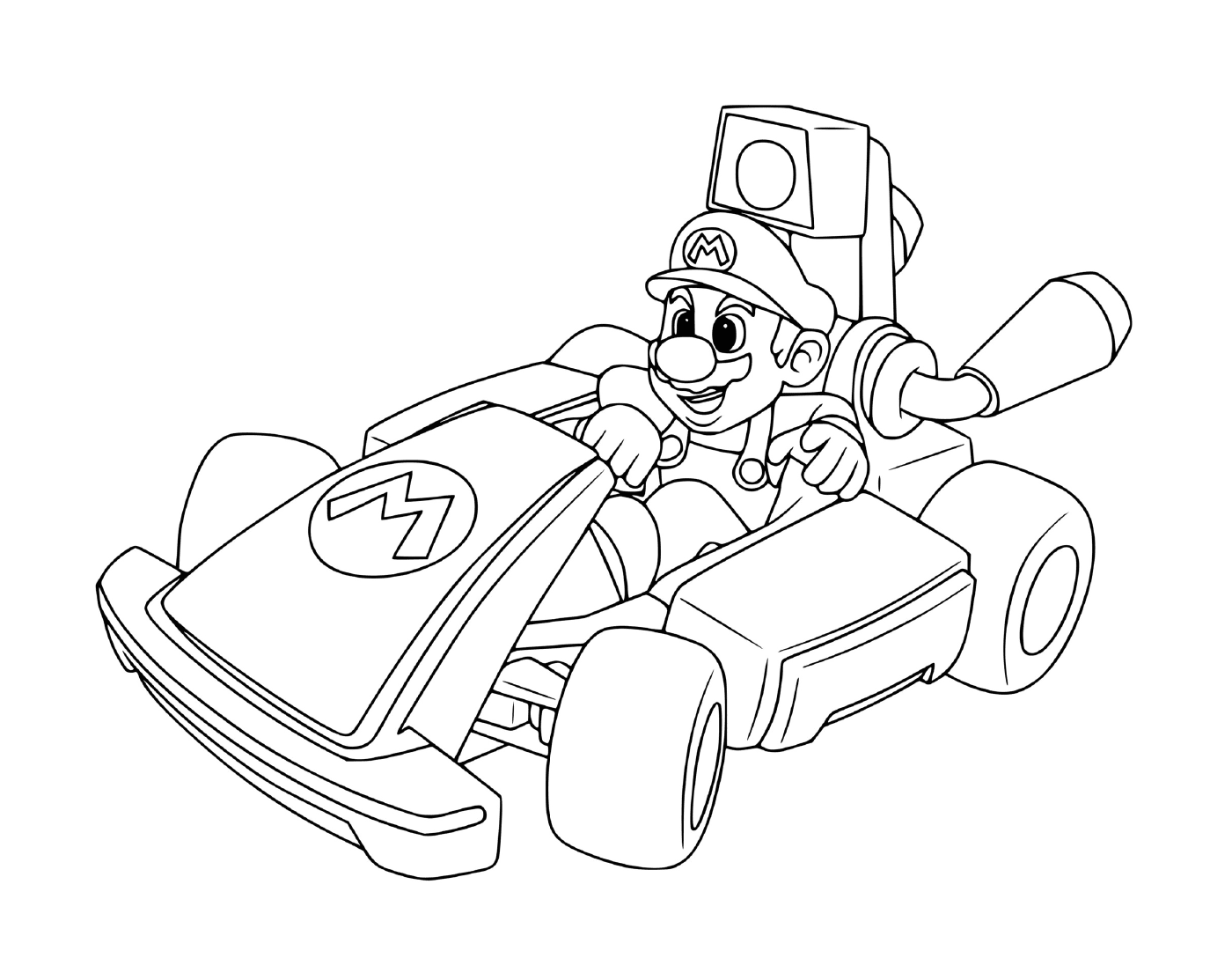 Mario Kart Deluxe, a racing car 