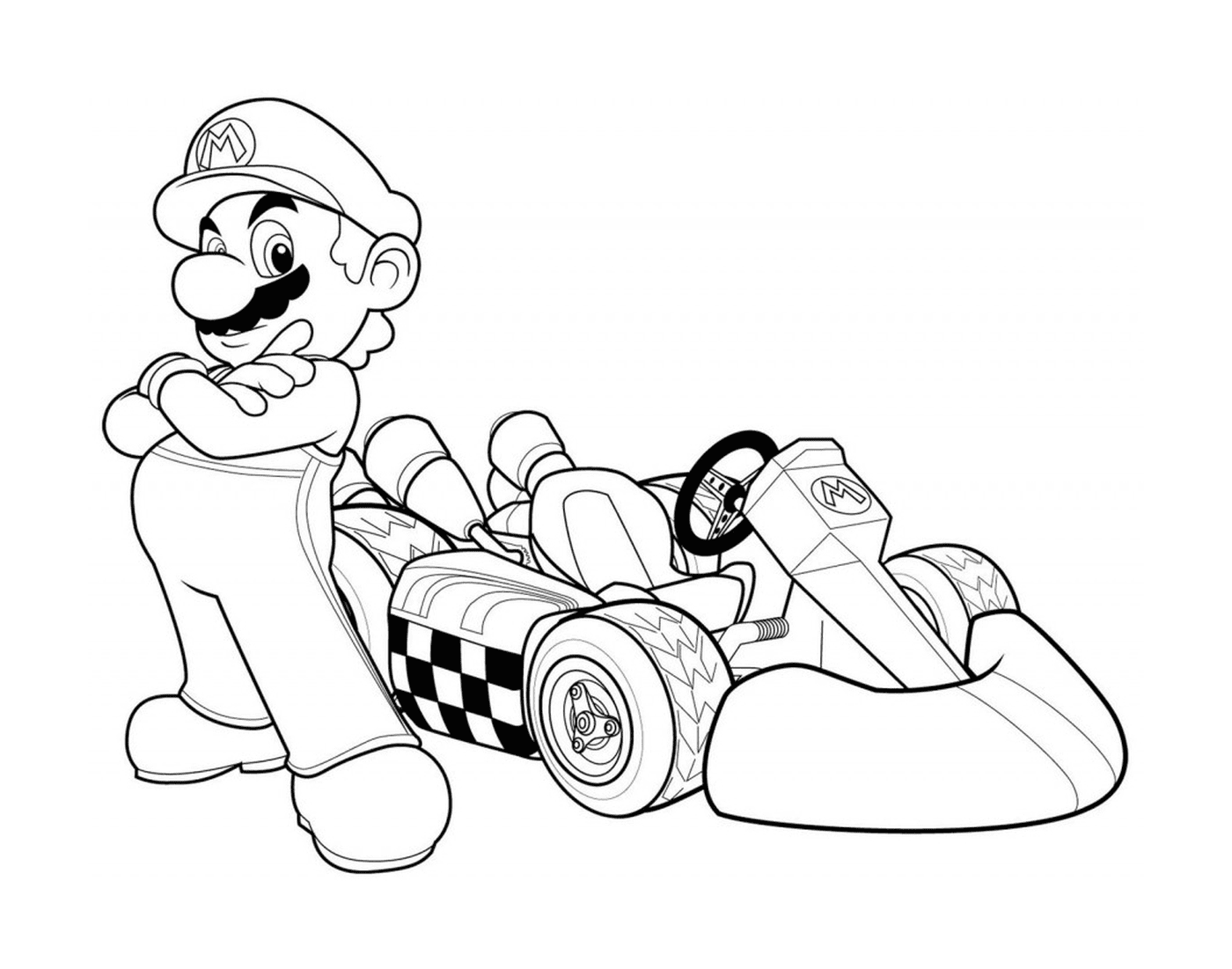  Mario Kart, a Formula One car 