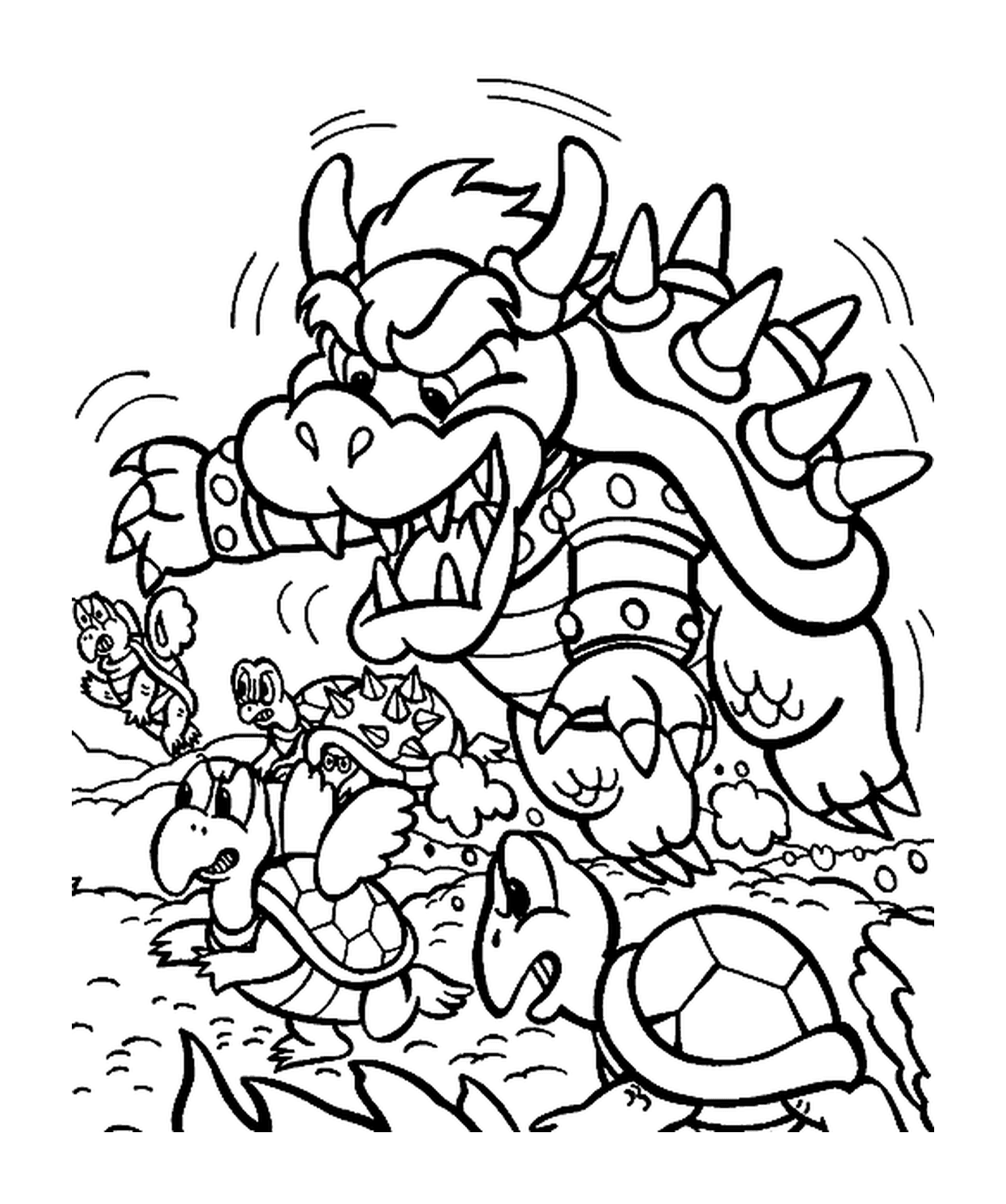  Bowser, the bad guy in history 