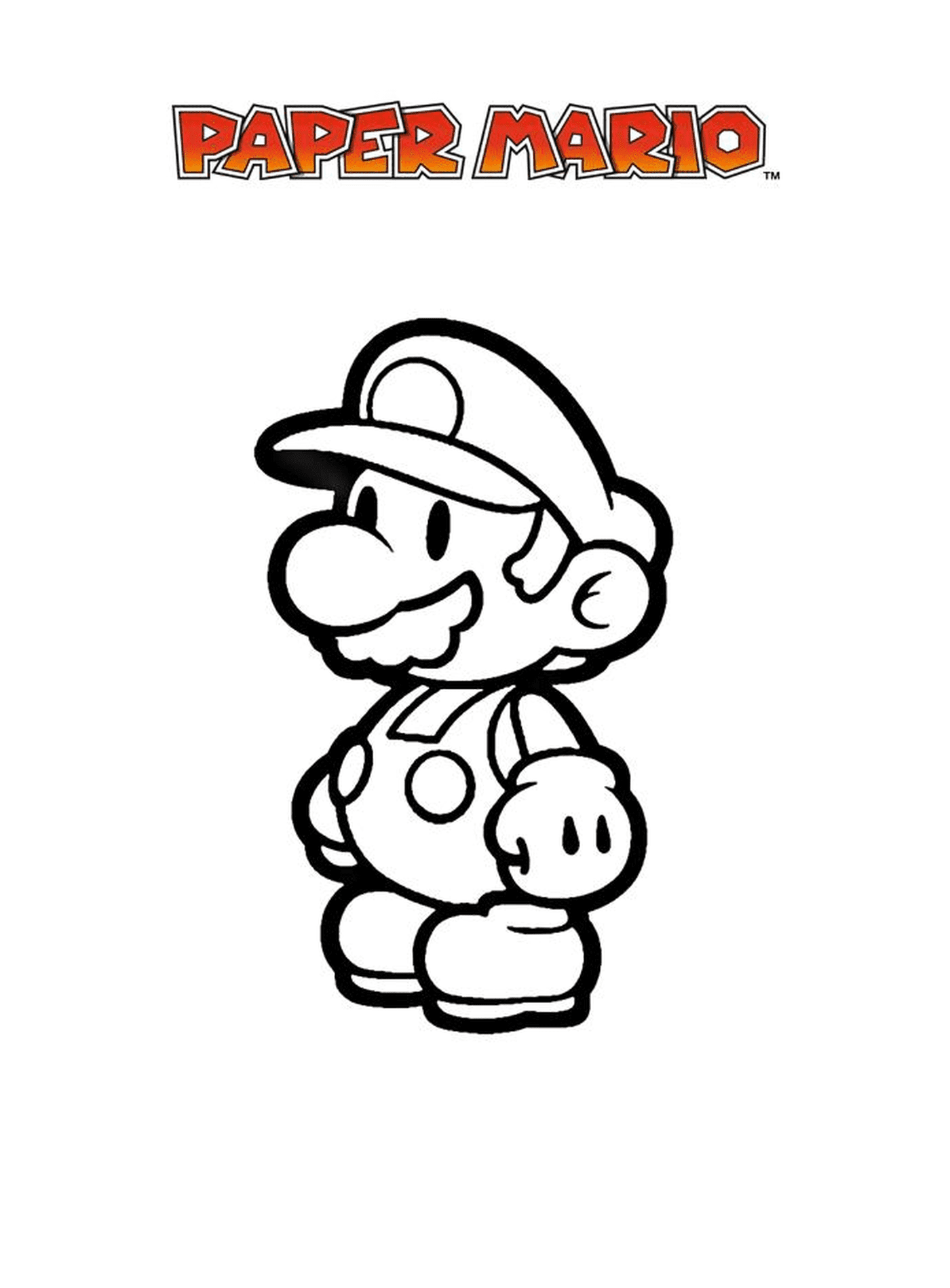  Mario Paper Millennium 14, un personaggio dei cartoni animati 