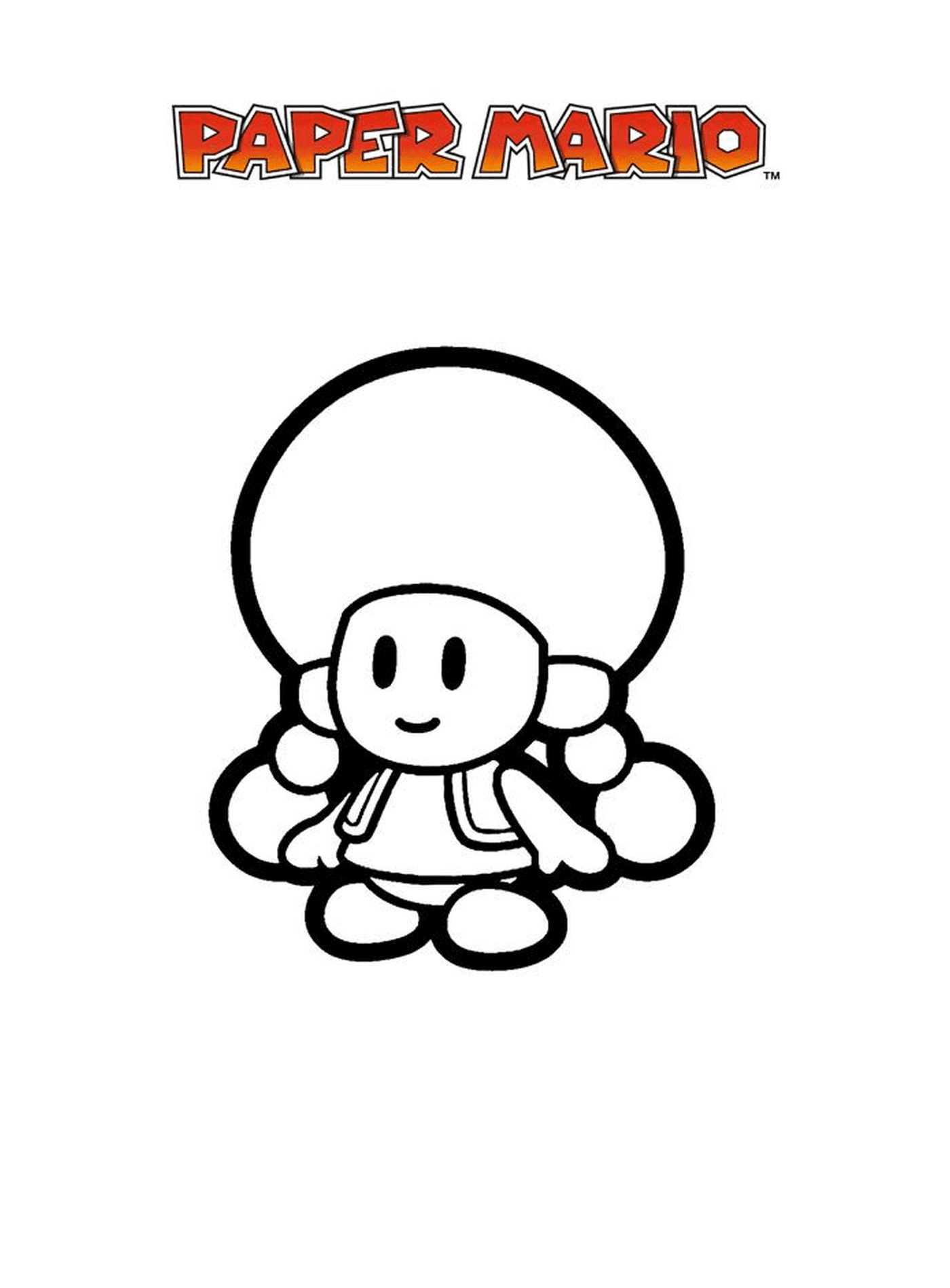  Mario Papier Millennial 6, ein Zeichentrickfigur 