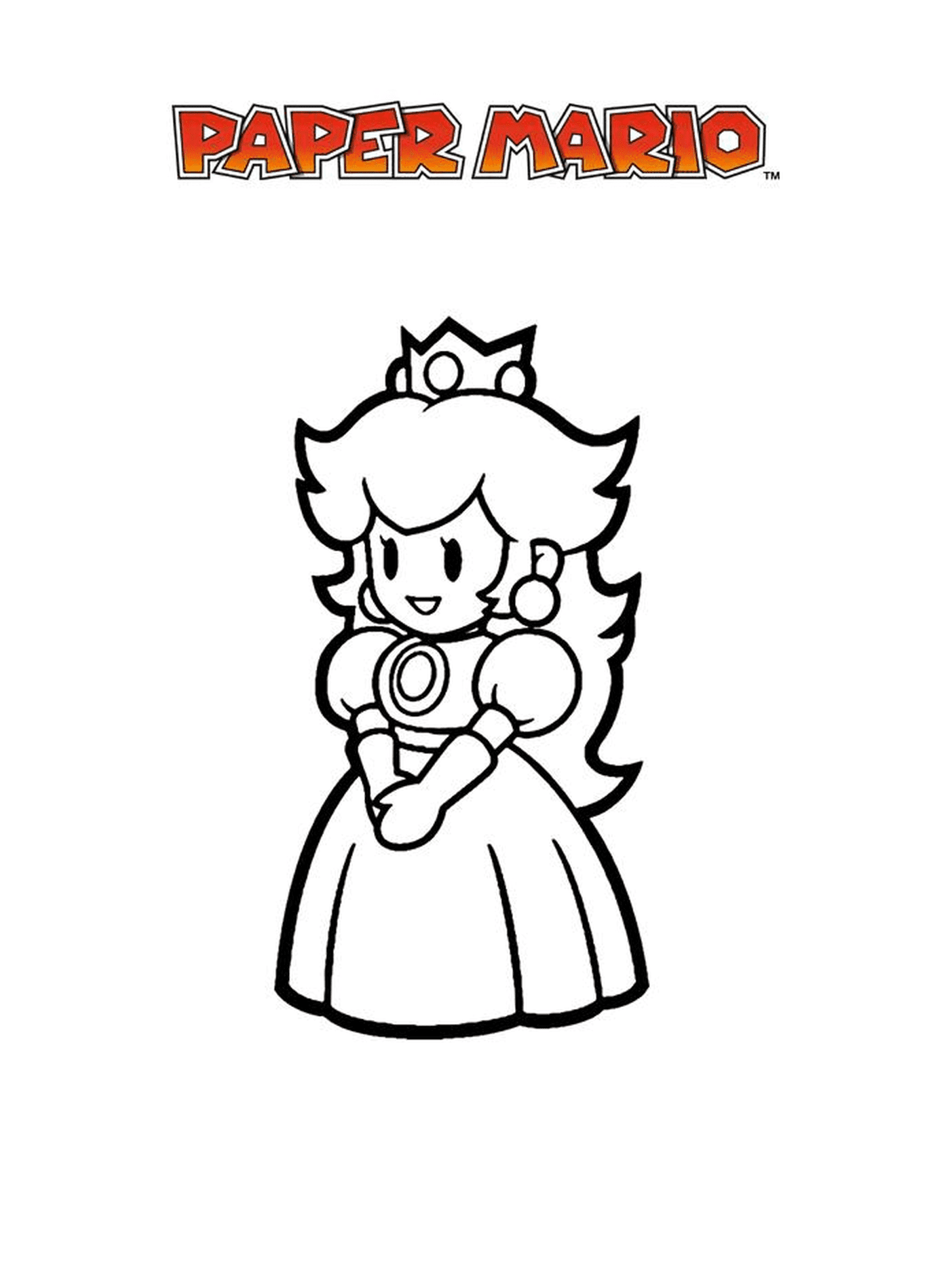  Mario Paper Millennium 13, a princess 