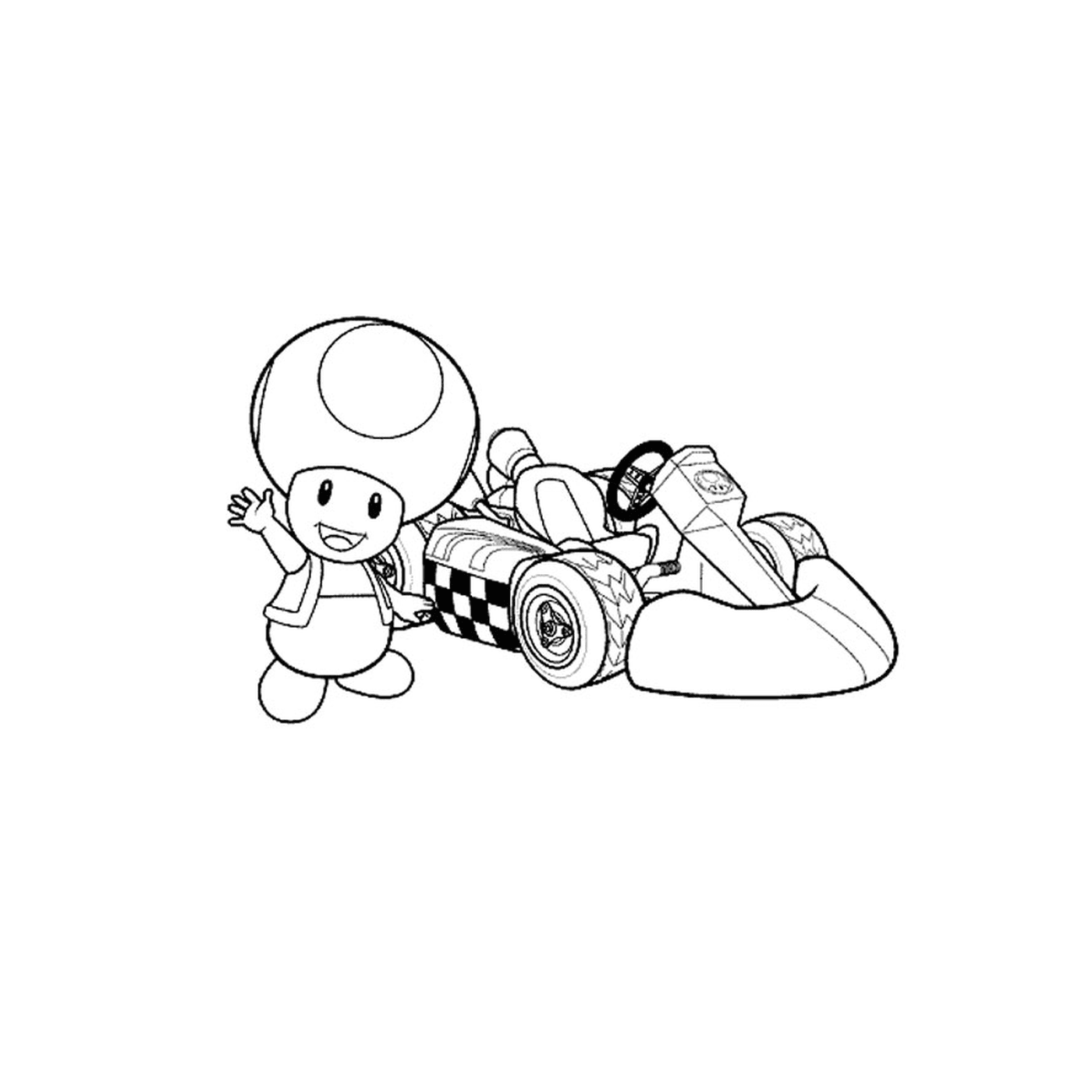  Toad and a kart 