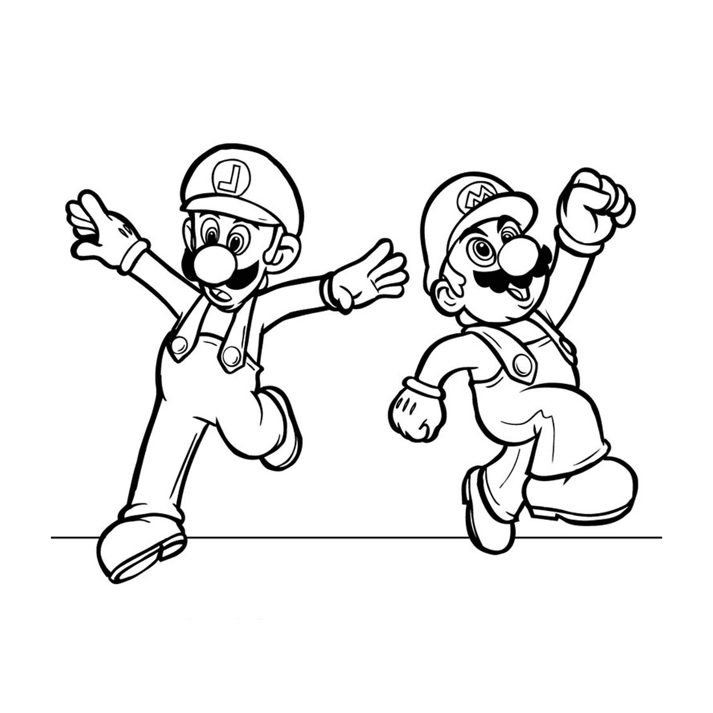  Mario and Luigi together 
