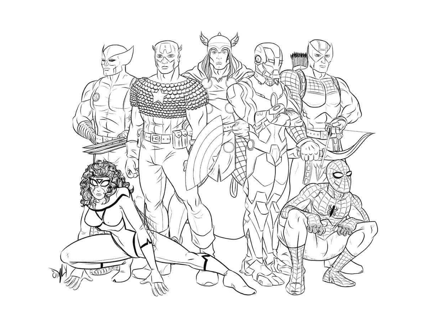  Los Vengadores, Equipo de Héroes 