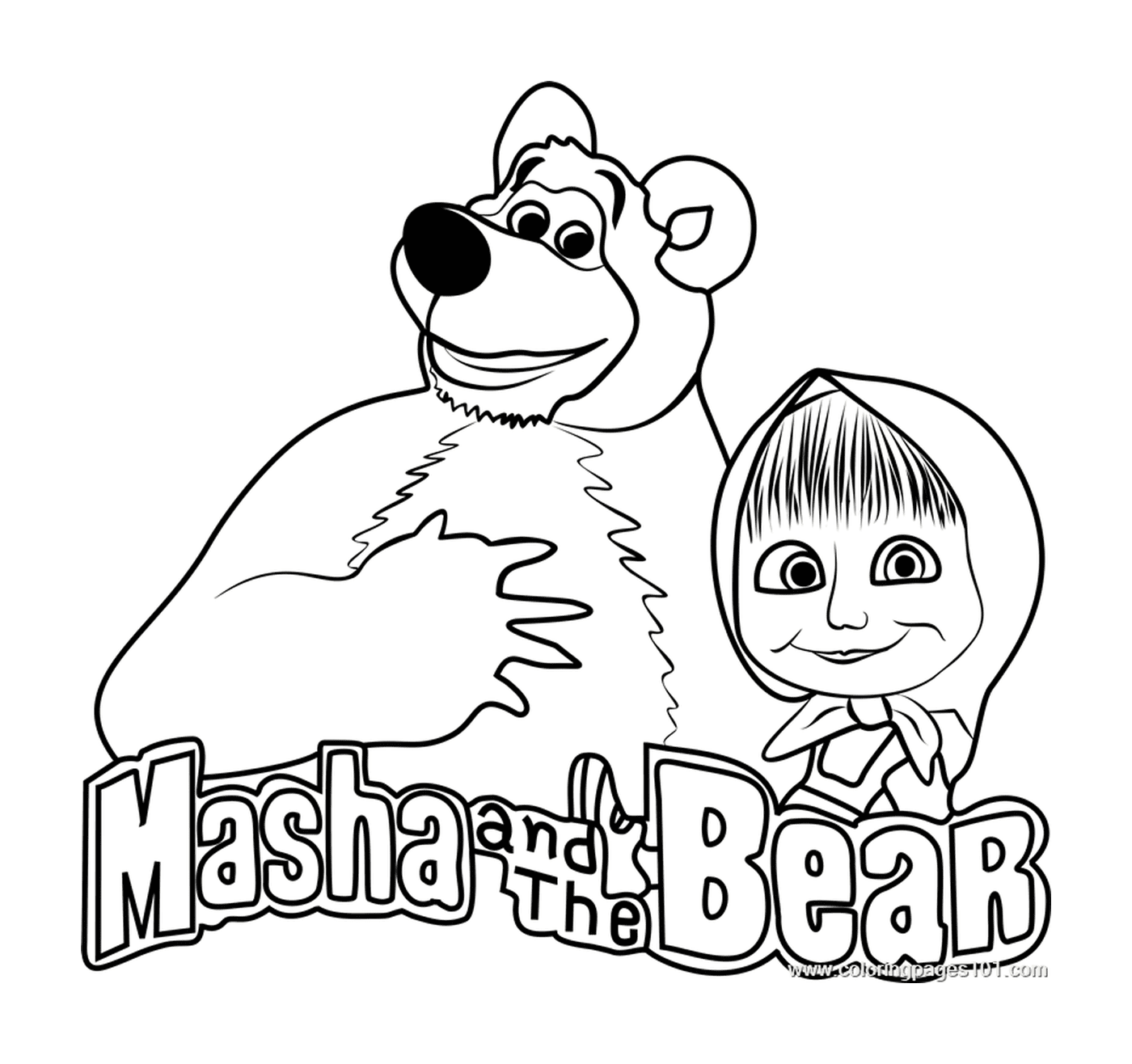  Logo Masha and Michka, an adorable duo 