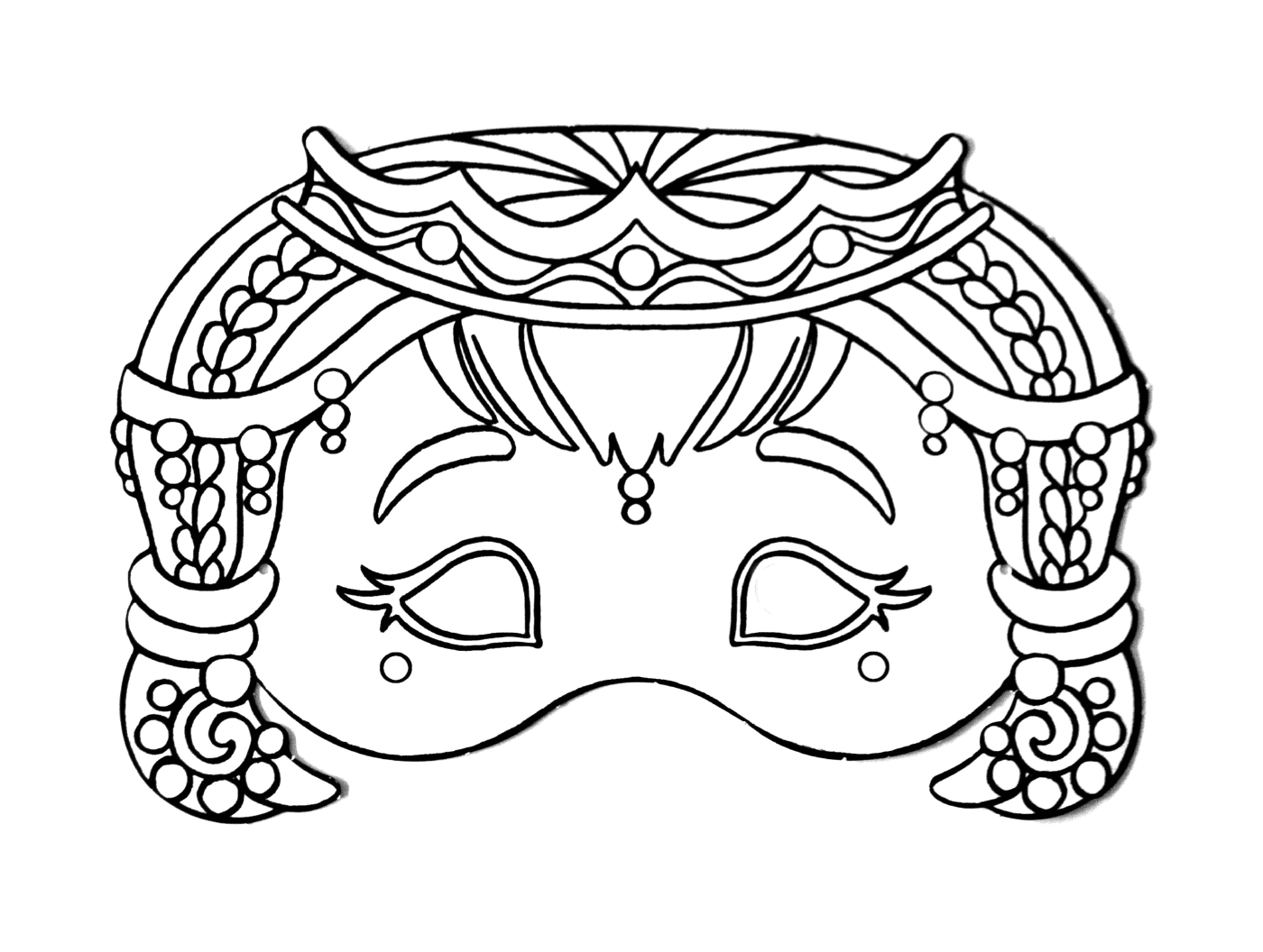  Elegant princess mask 