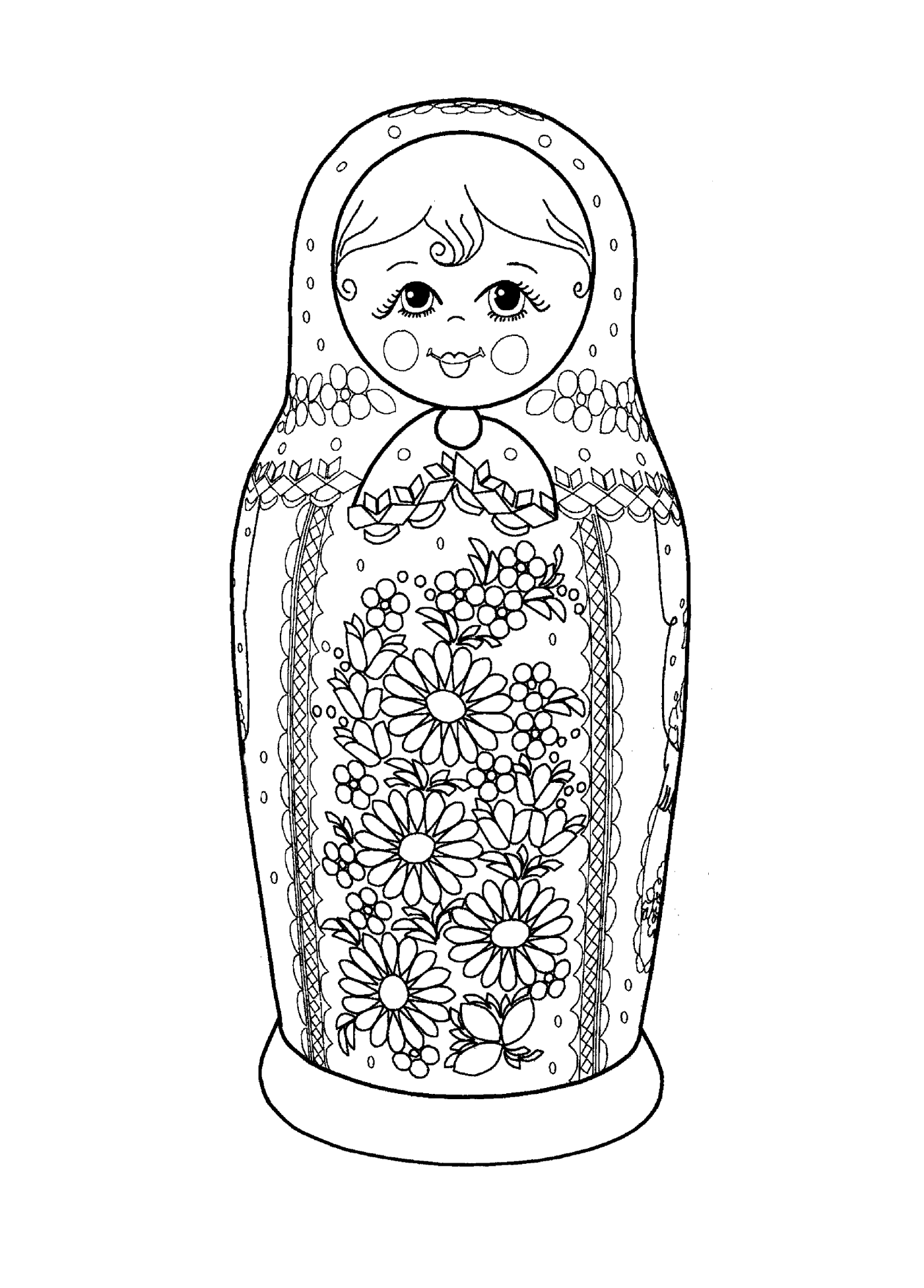  Traditionelle russische Matrjoschka Puppe 