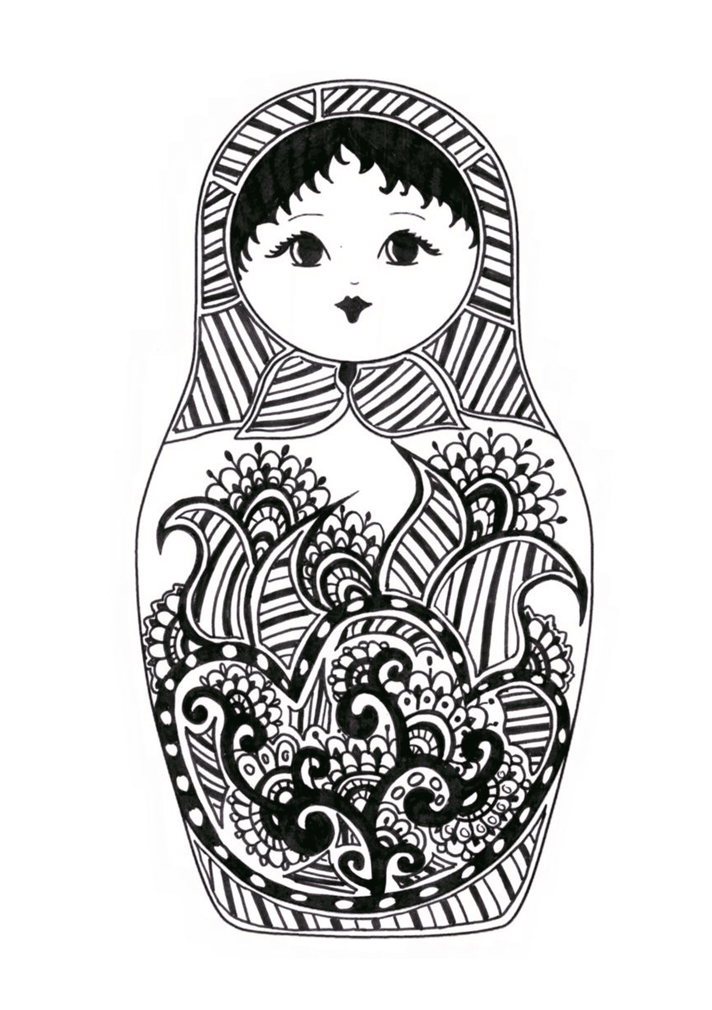  Numbered Russian doll eight 