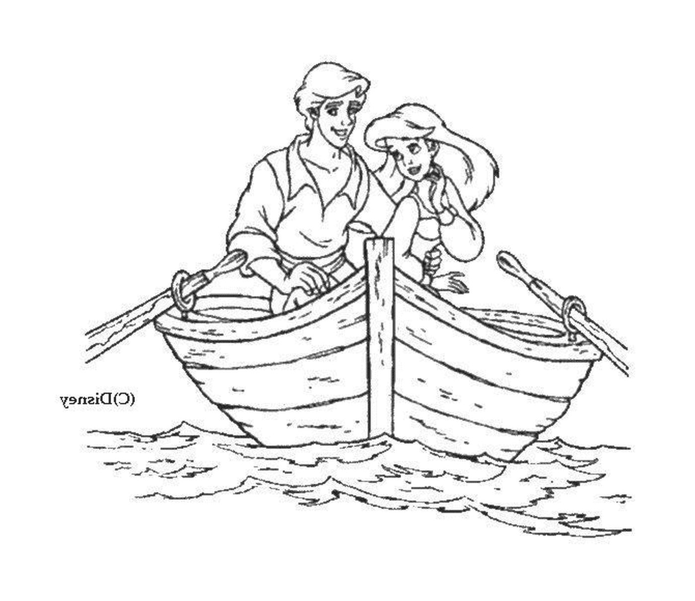  Sirene auf einem Boot 