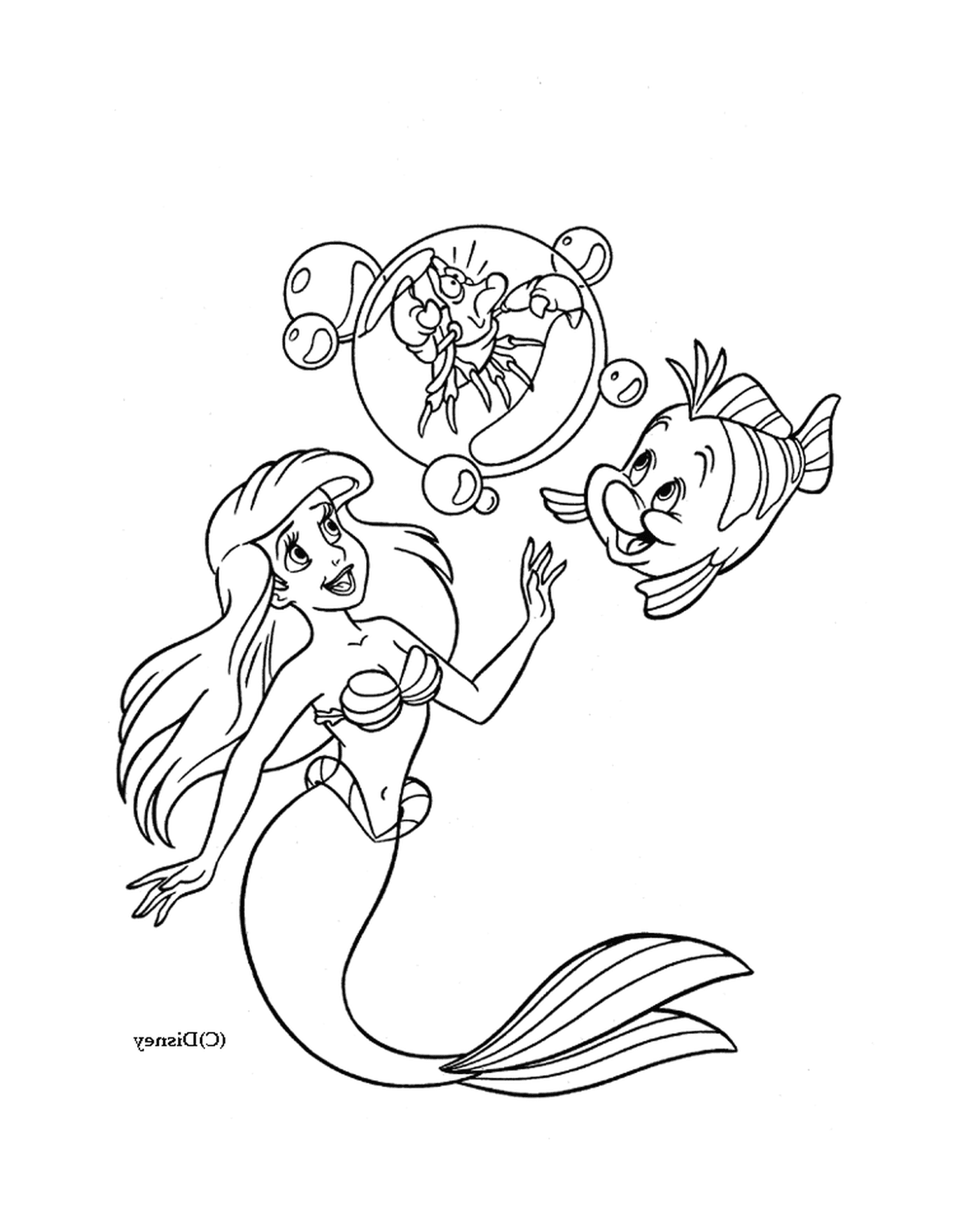  Ariel Flounder nadando en complicidad 